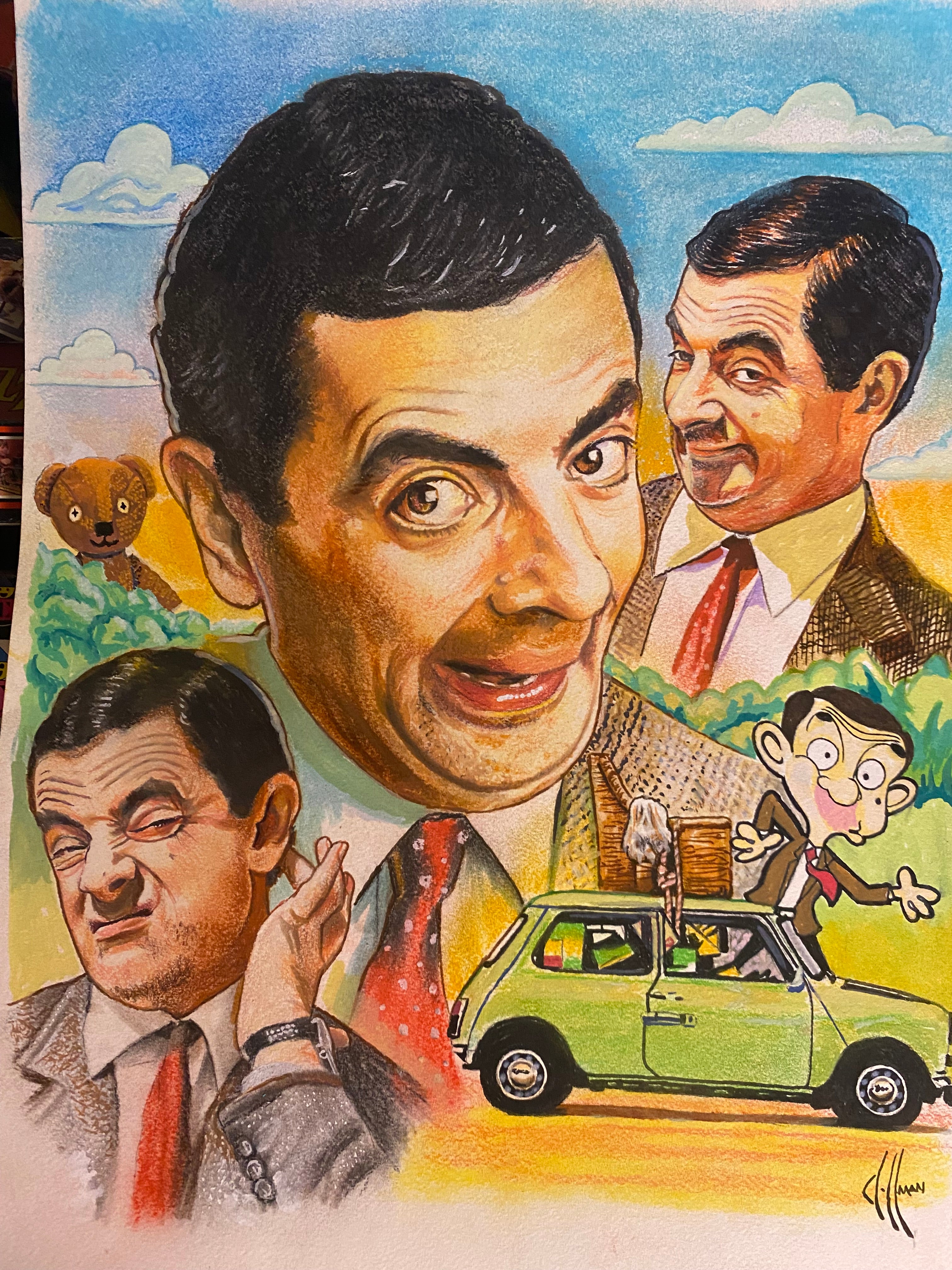 Mr Bean Wall Art