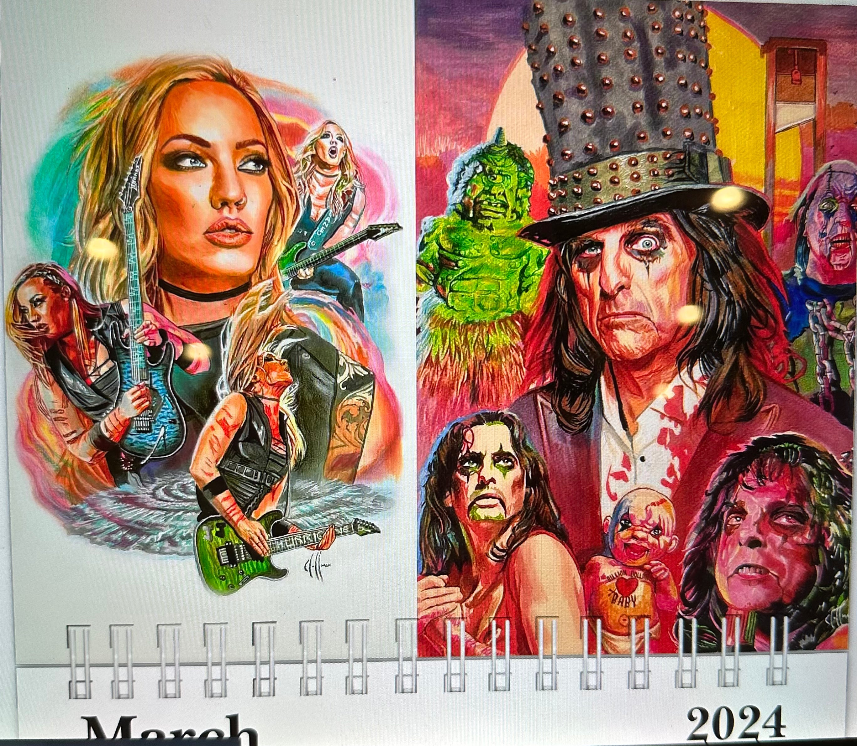 Alice Cooper 2024 Calendar Art