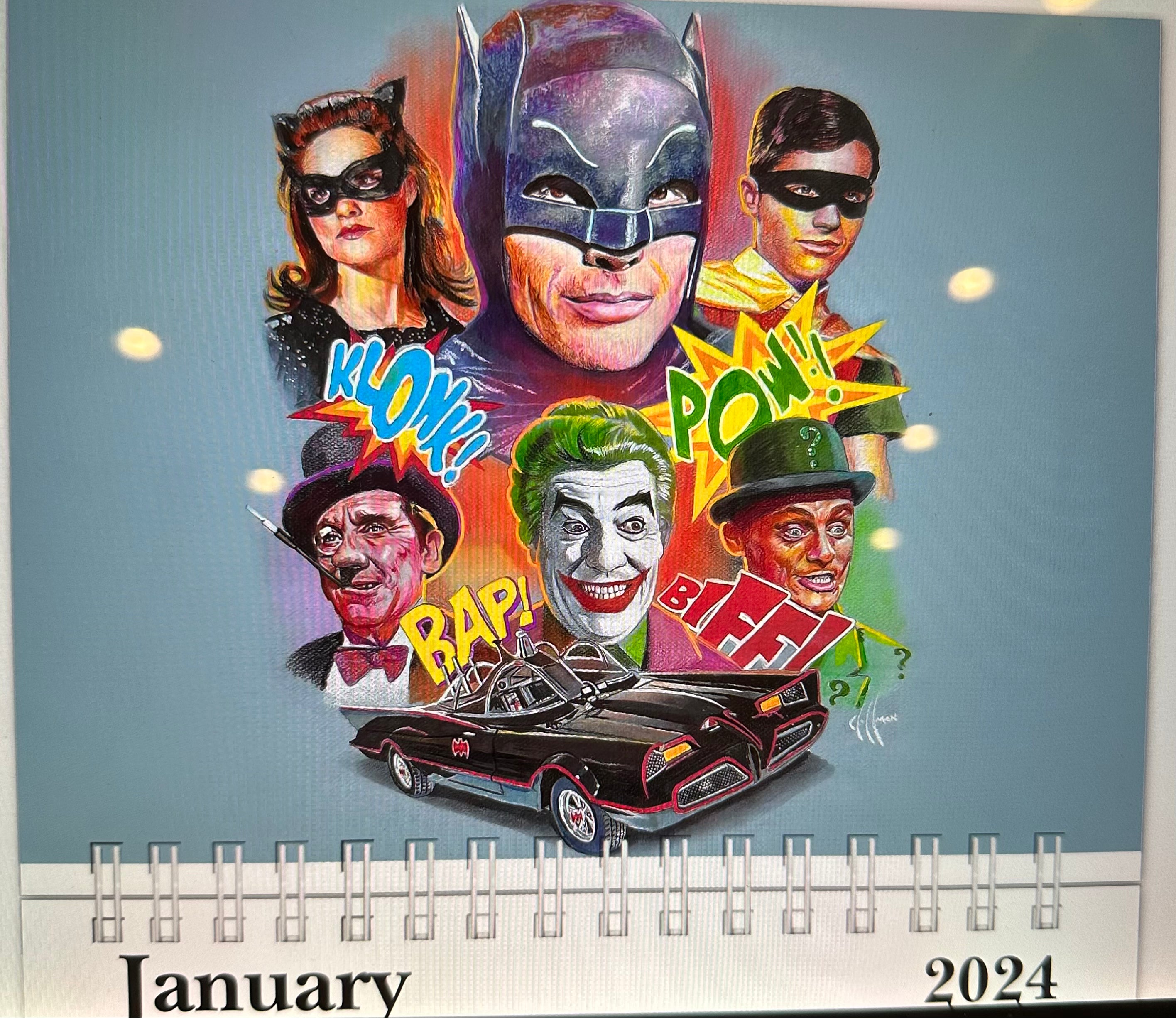 Batman 66 2024 Calendar Art
