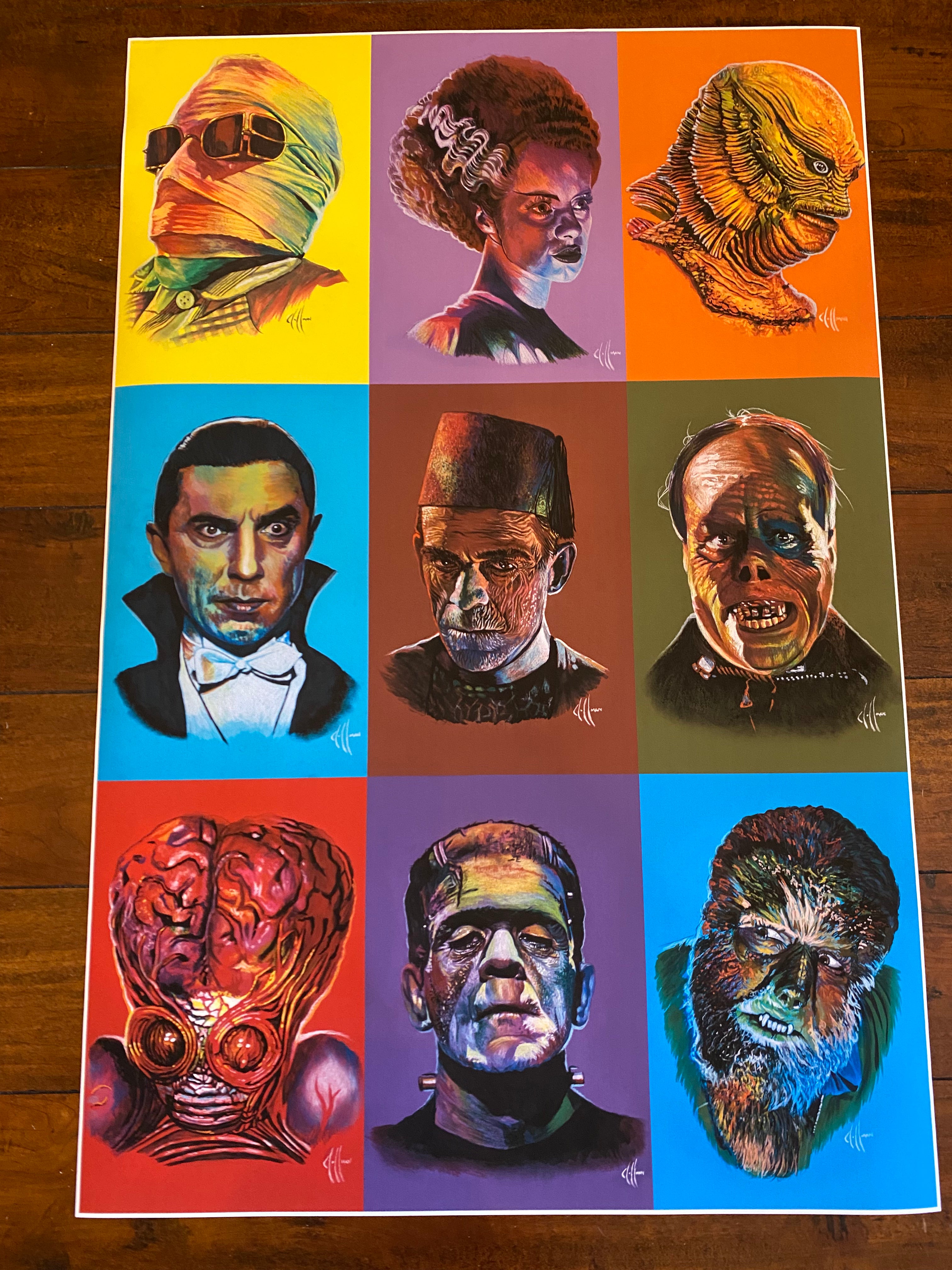Famous Television and Movie Monsters Wall Art