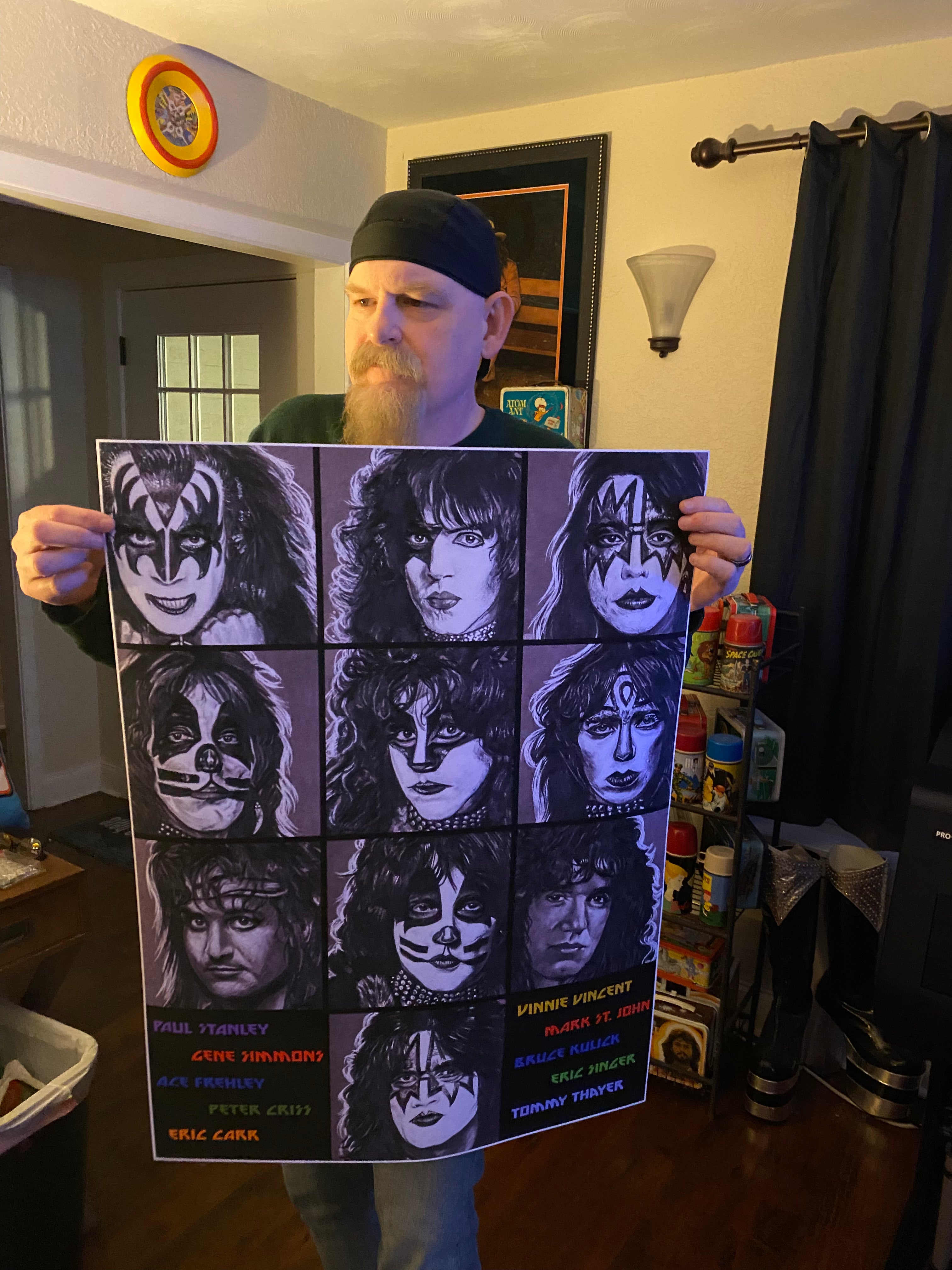 All 10 Members of KISS Wall Art
