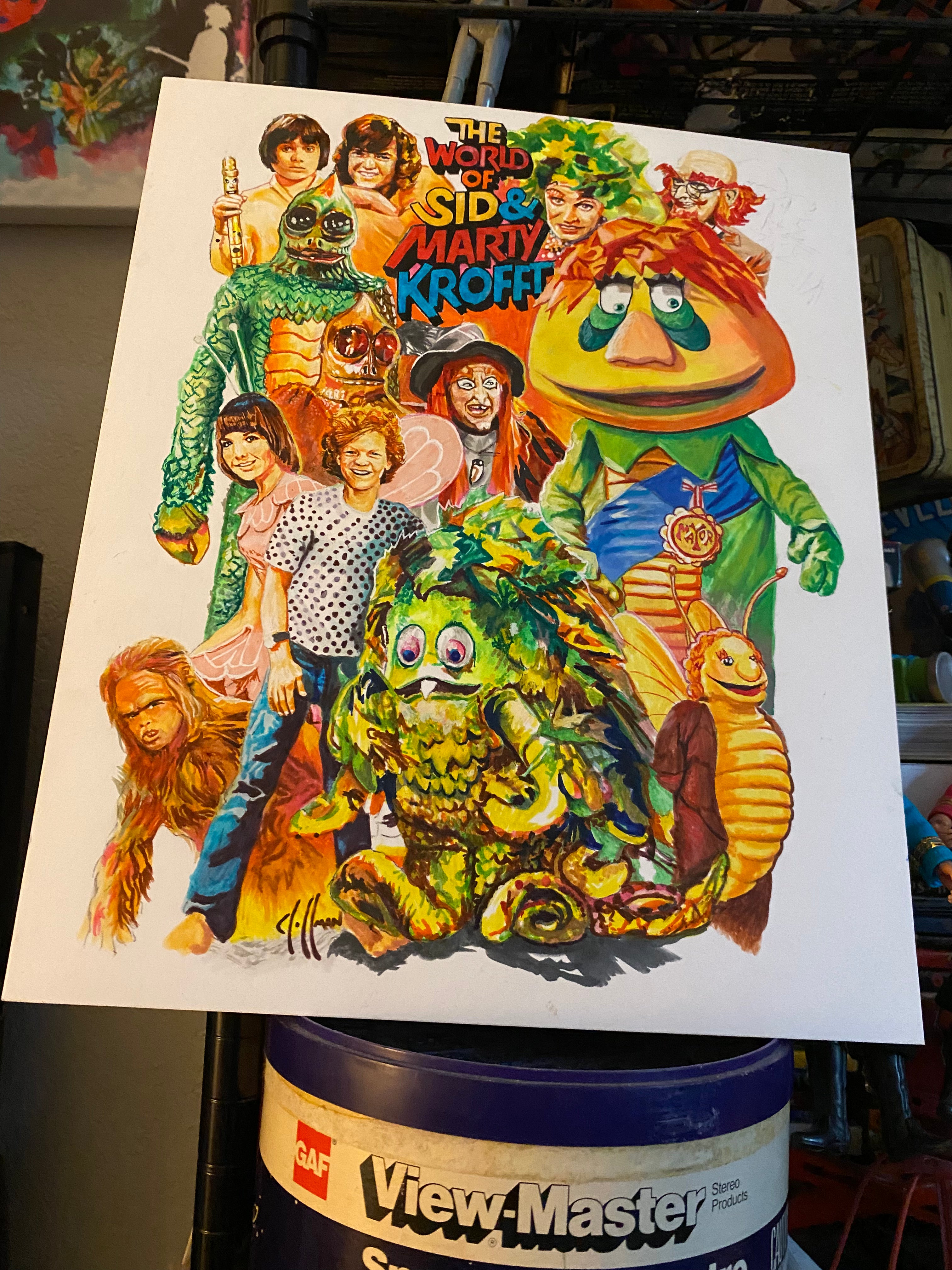 Sid & Marty Krofft Collage Wall Art