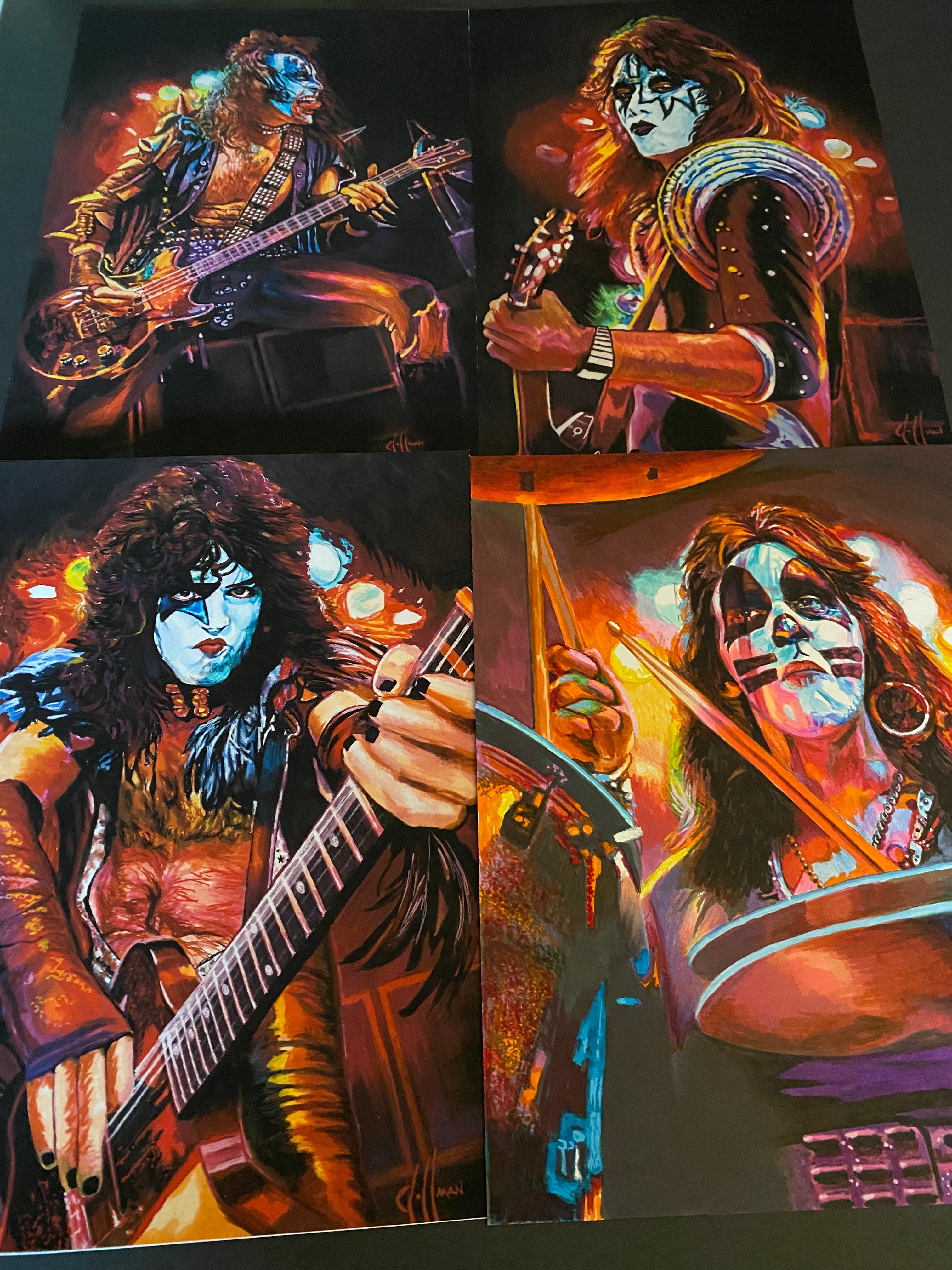 KISS Alive Set of 4 Wall Art