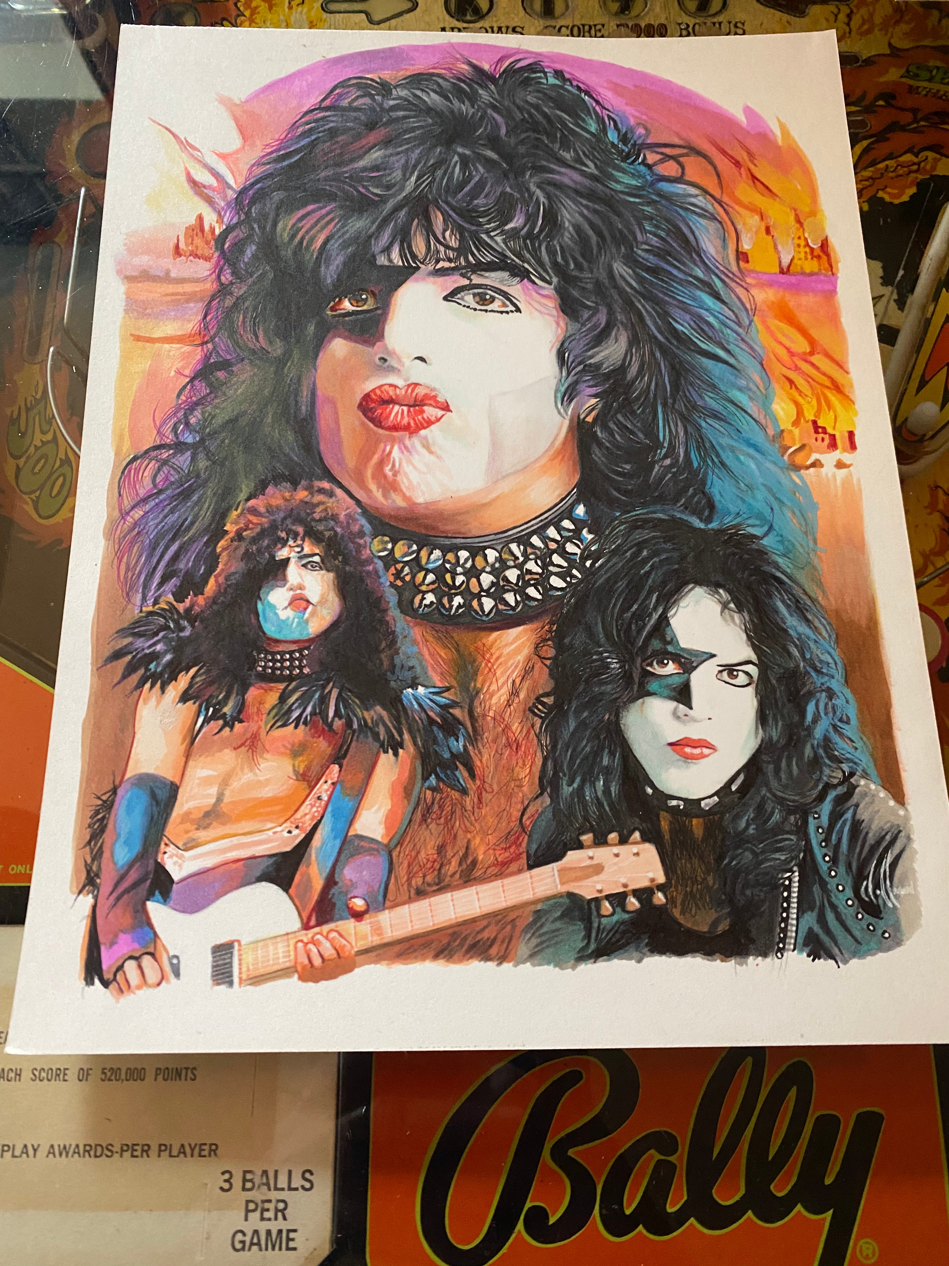 KISS Member Collage ORIGINALS (Set of 6)