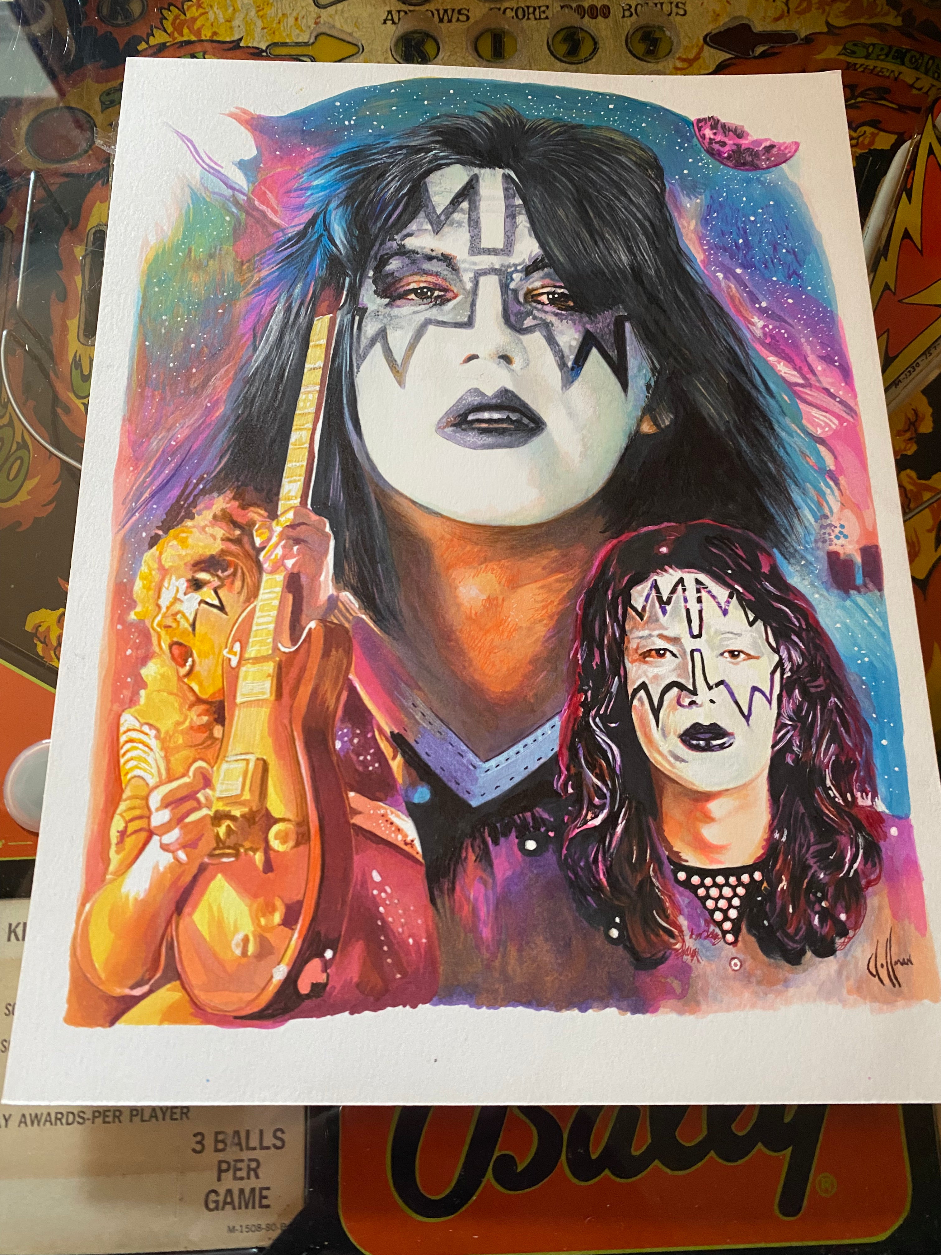 KISS Member Collage ORIGINALS (Set of 6)