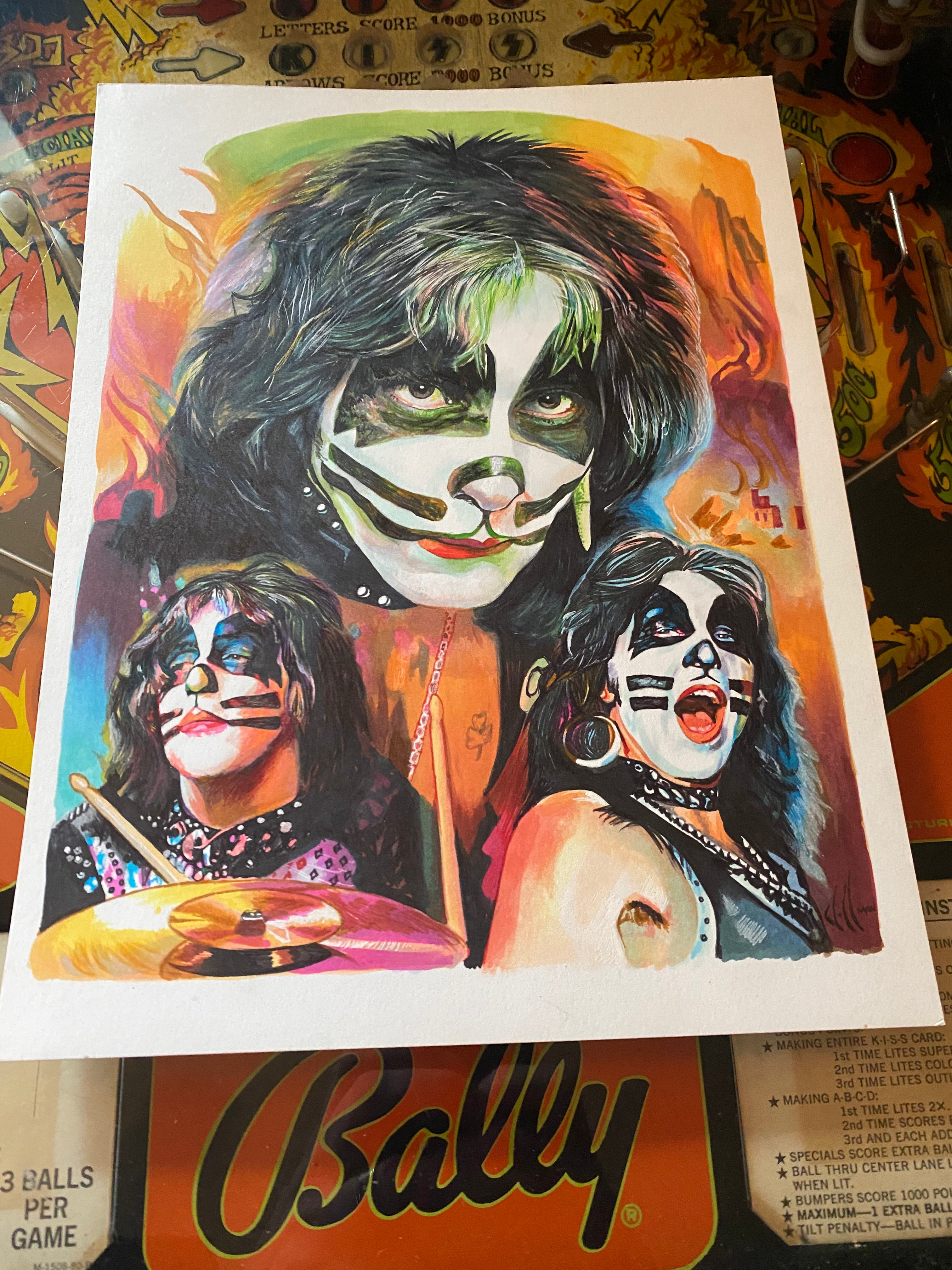 KISS Member Collage ORIGINALS (Set of 6)