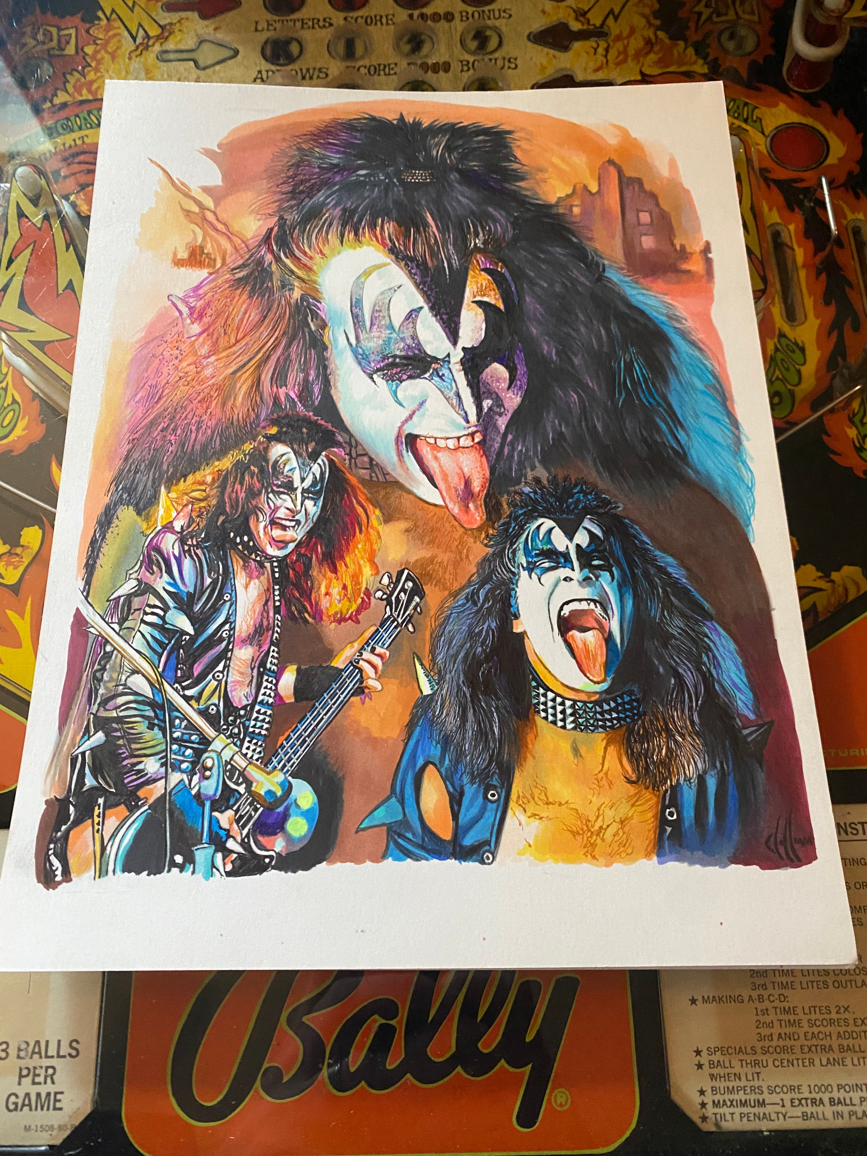 KISS Member Collage ORIGINALS (Set of 6)