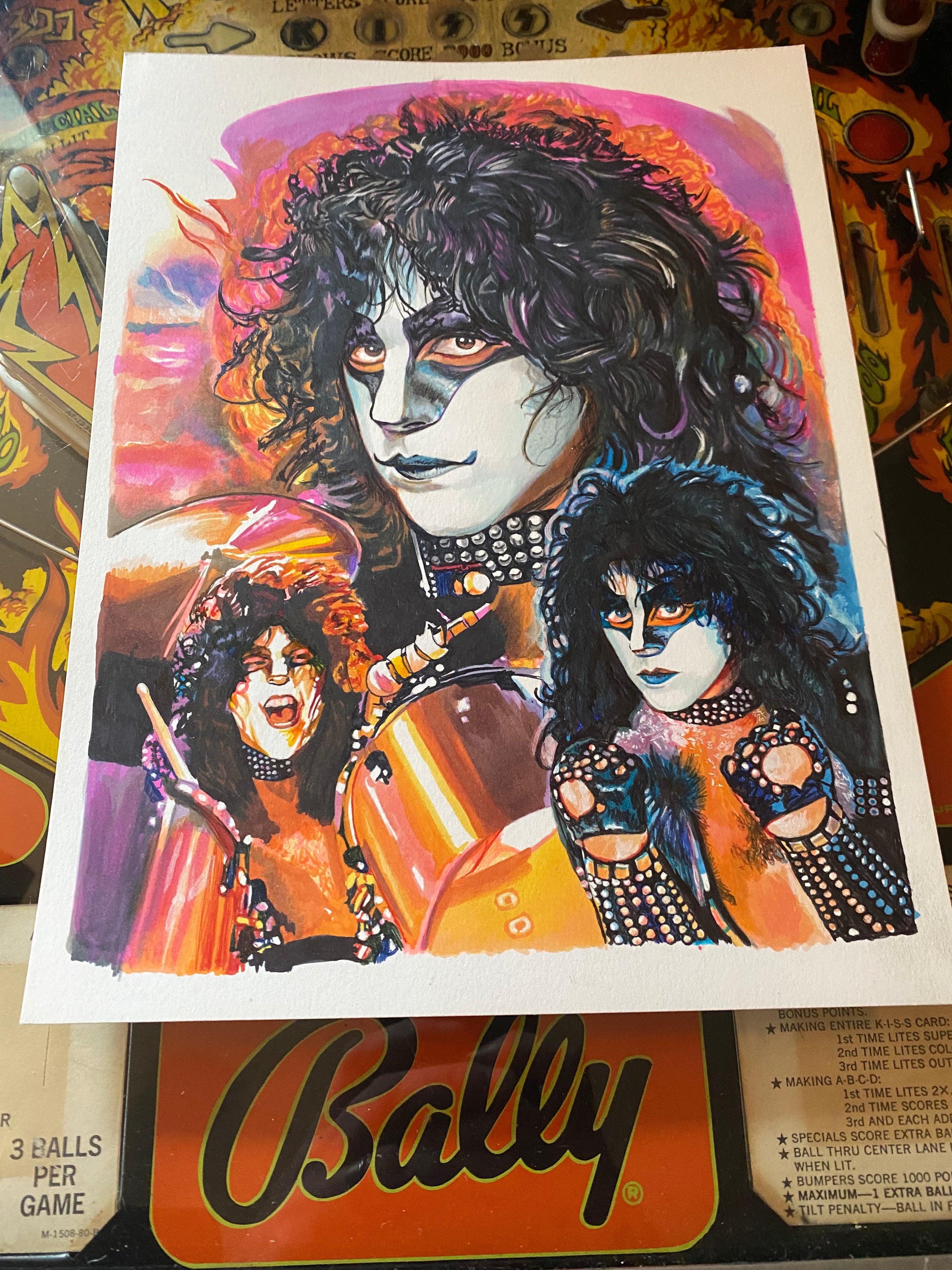 KISS Member Collage ORIGINALS (Set of 6)