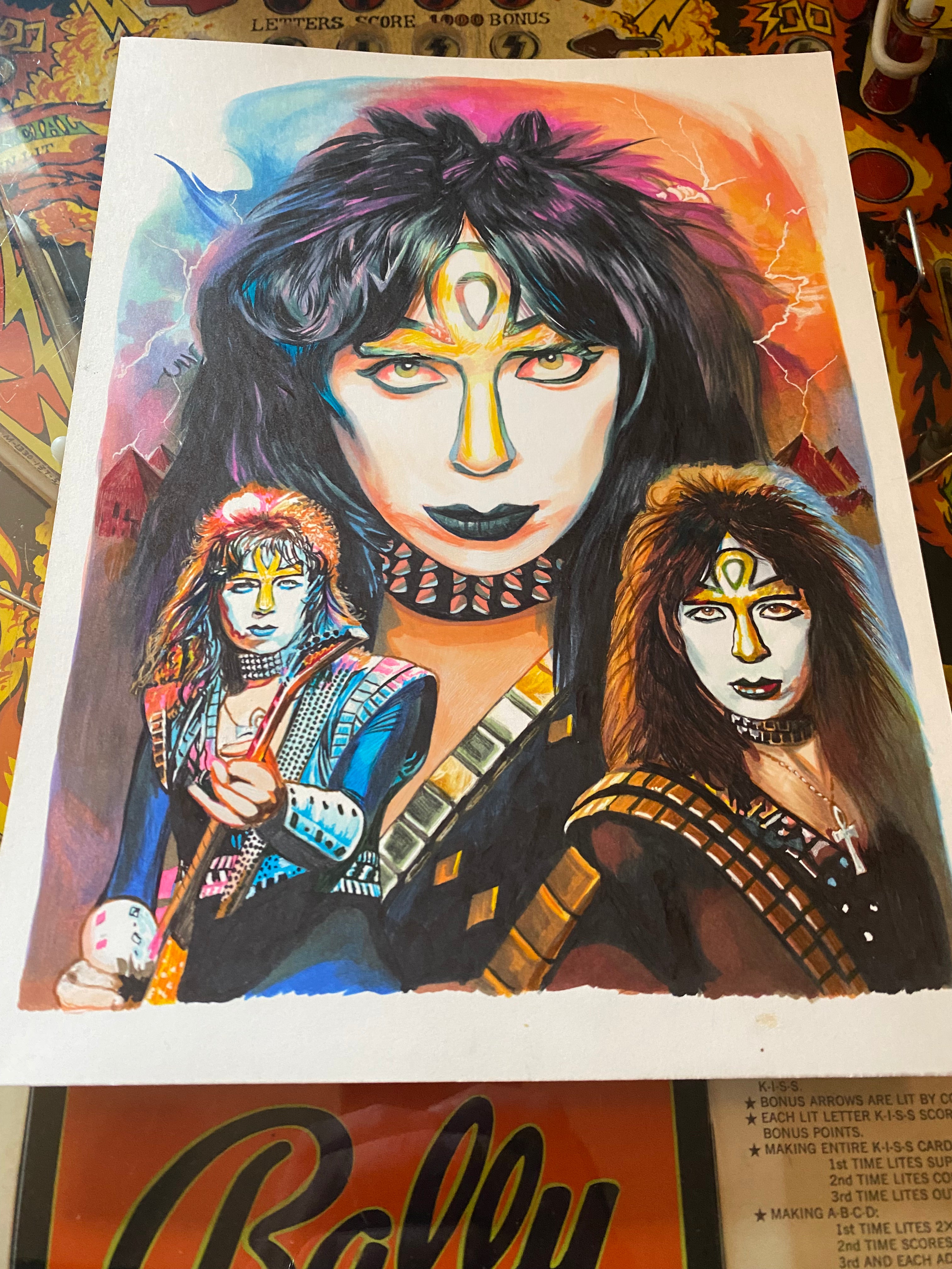 KISS Member Collage ORIGINALS (Set of 6)