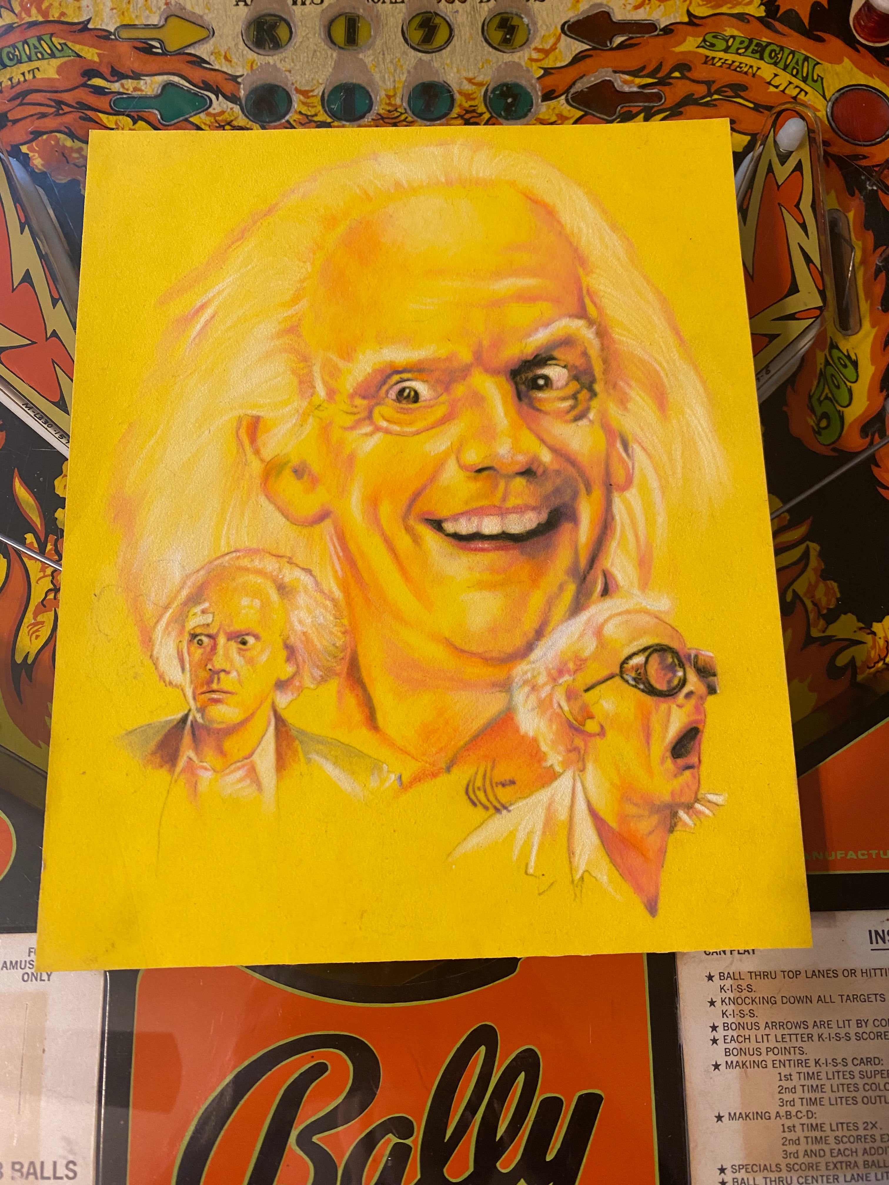 Doc Brown ORIGINAL DRAWING