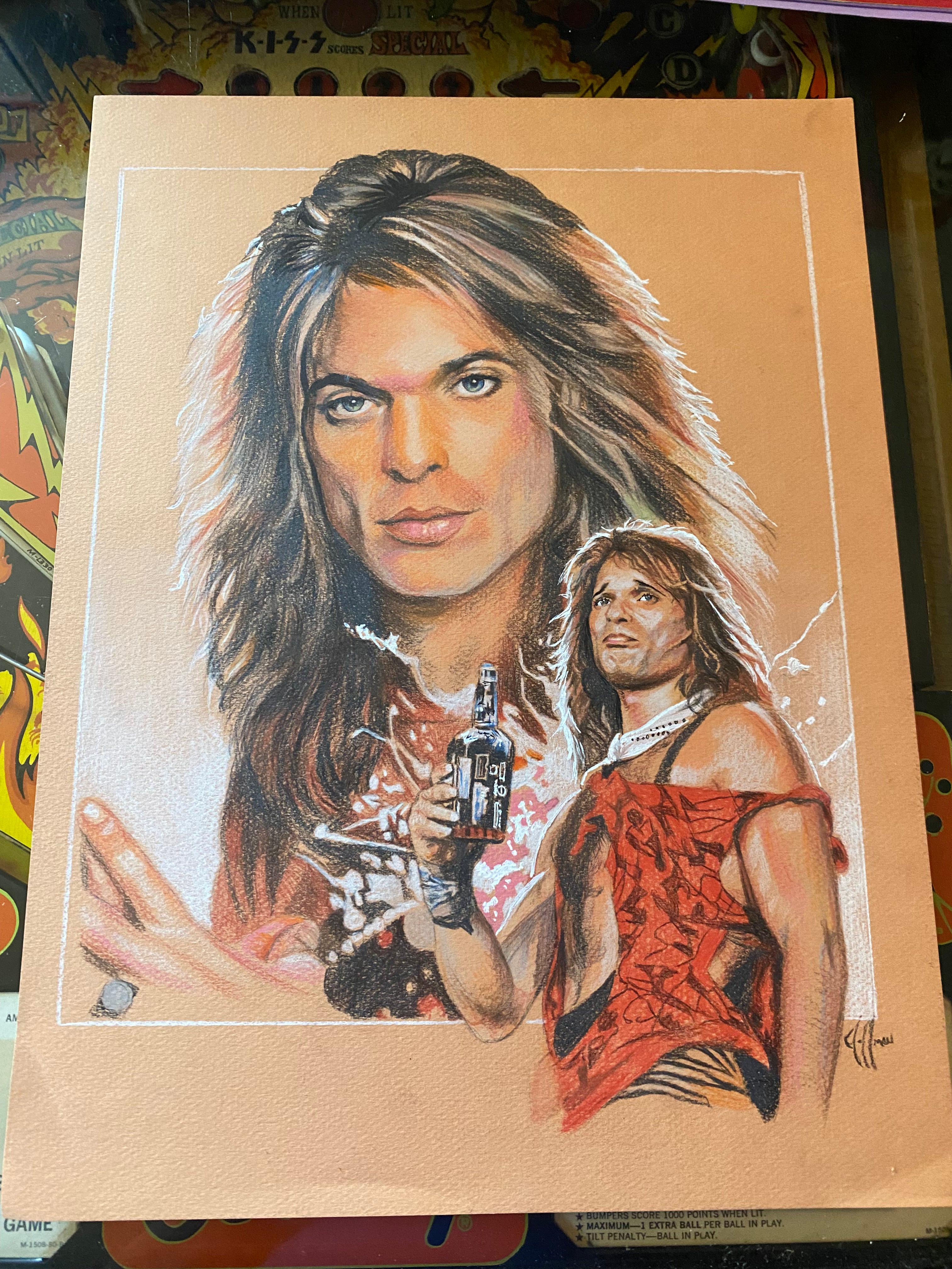 David Lee Roth ORIGINAL Drawing