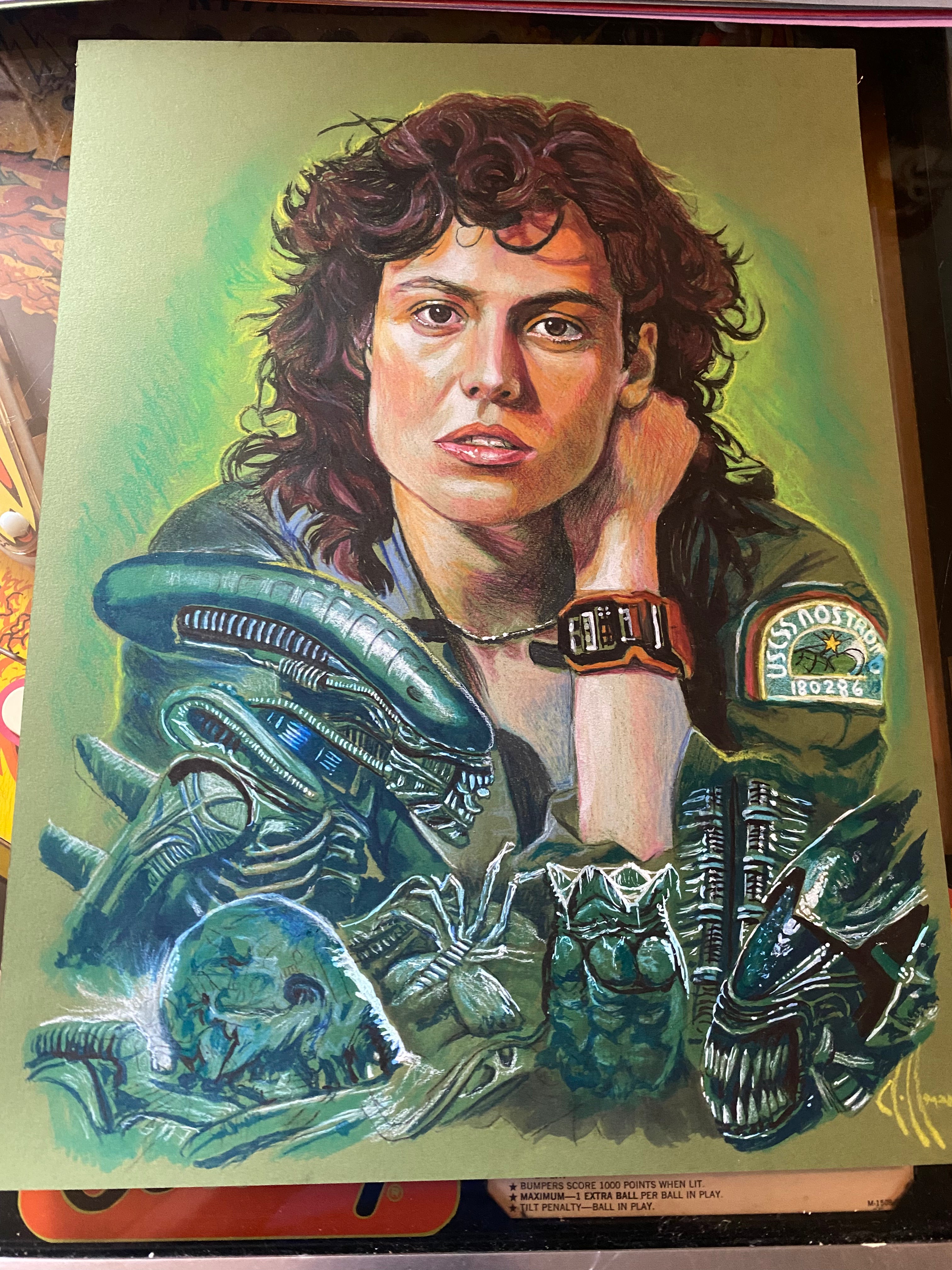 Alien Ellen Ripley Original Wall Art