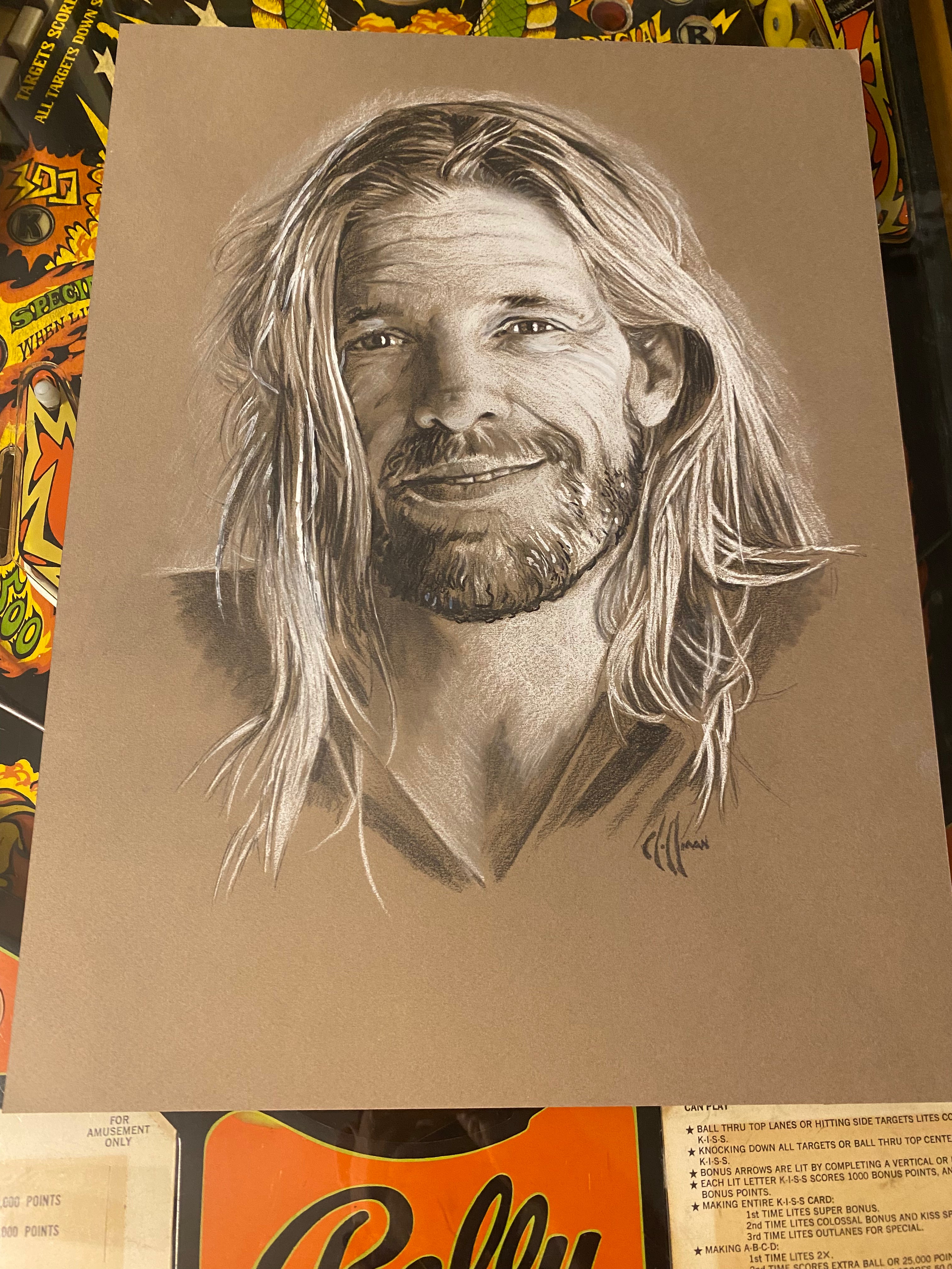 Taylor Hawkins ORIGINAL Drawing