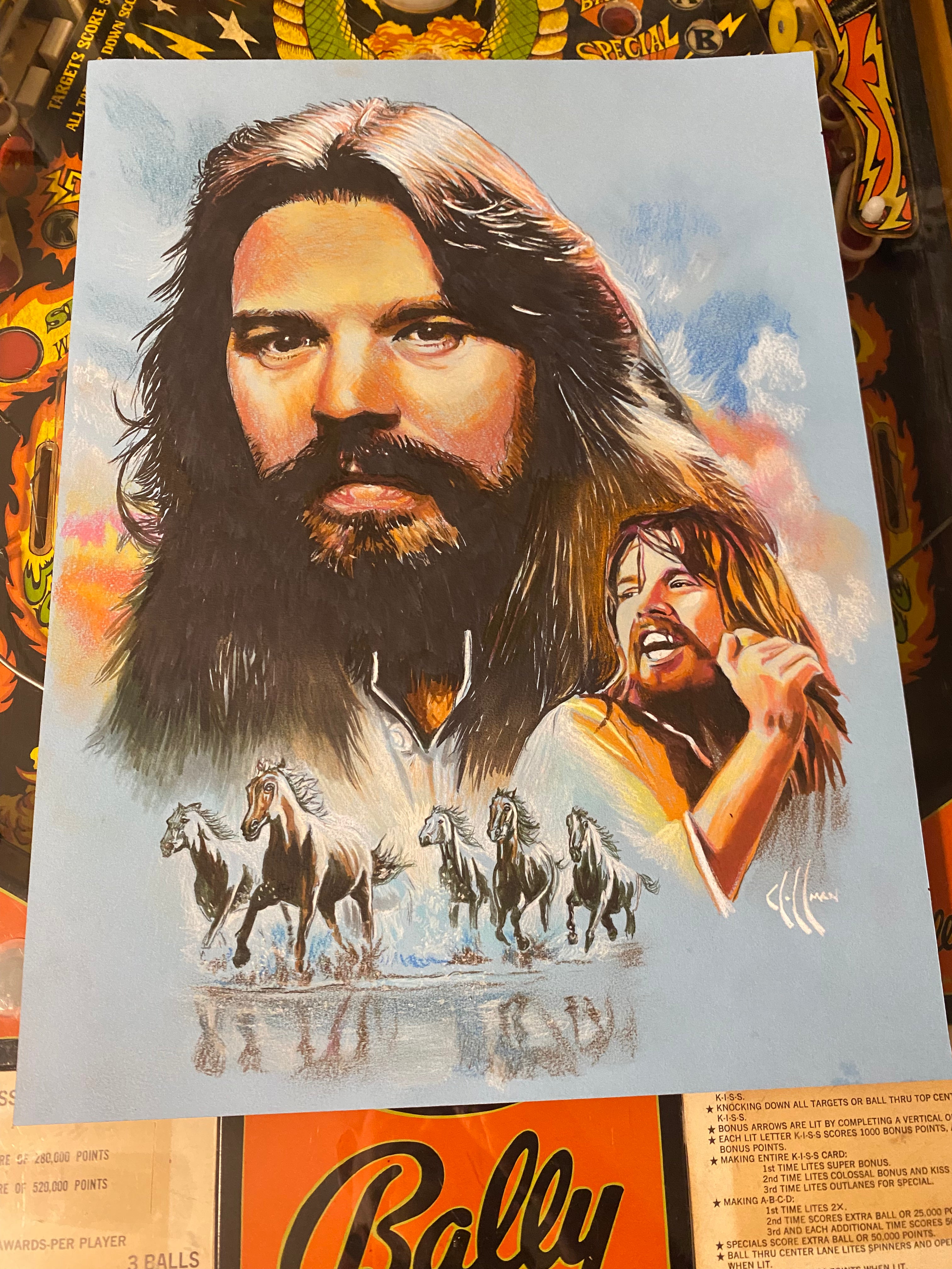 Bob Segar ORIGINAL Drawing