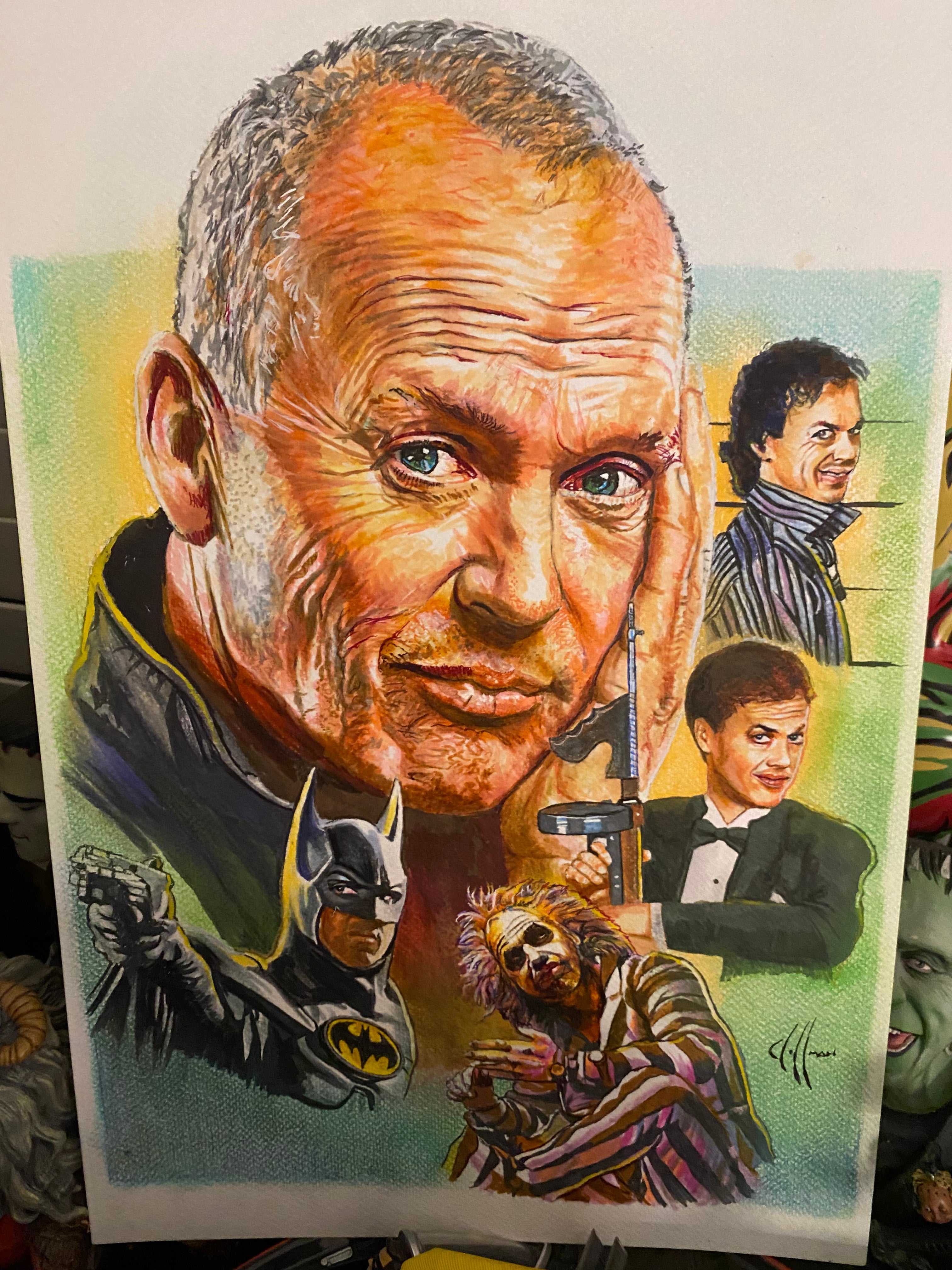 Michael Keaton Collage Wall Art