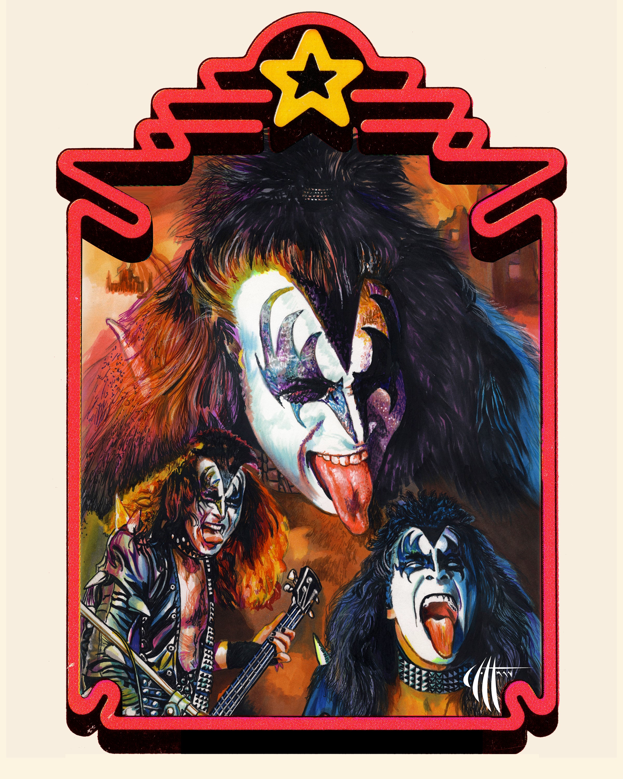 KISS Gene Simmons Patch