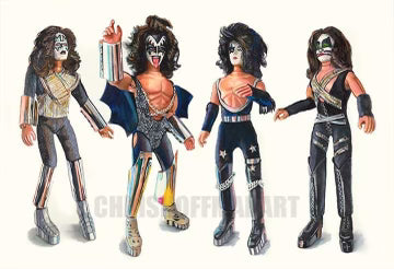 KISS Mego Wall Art