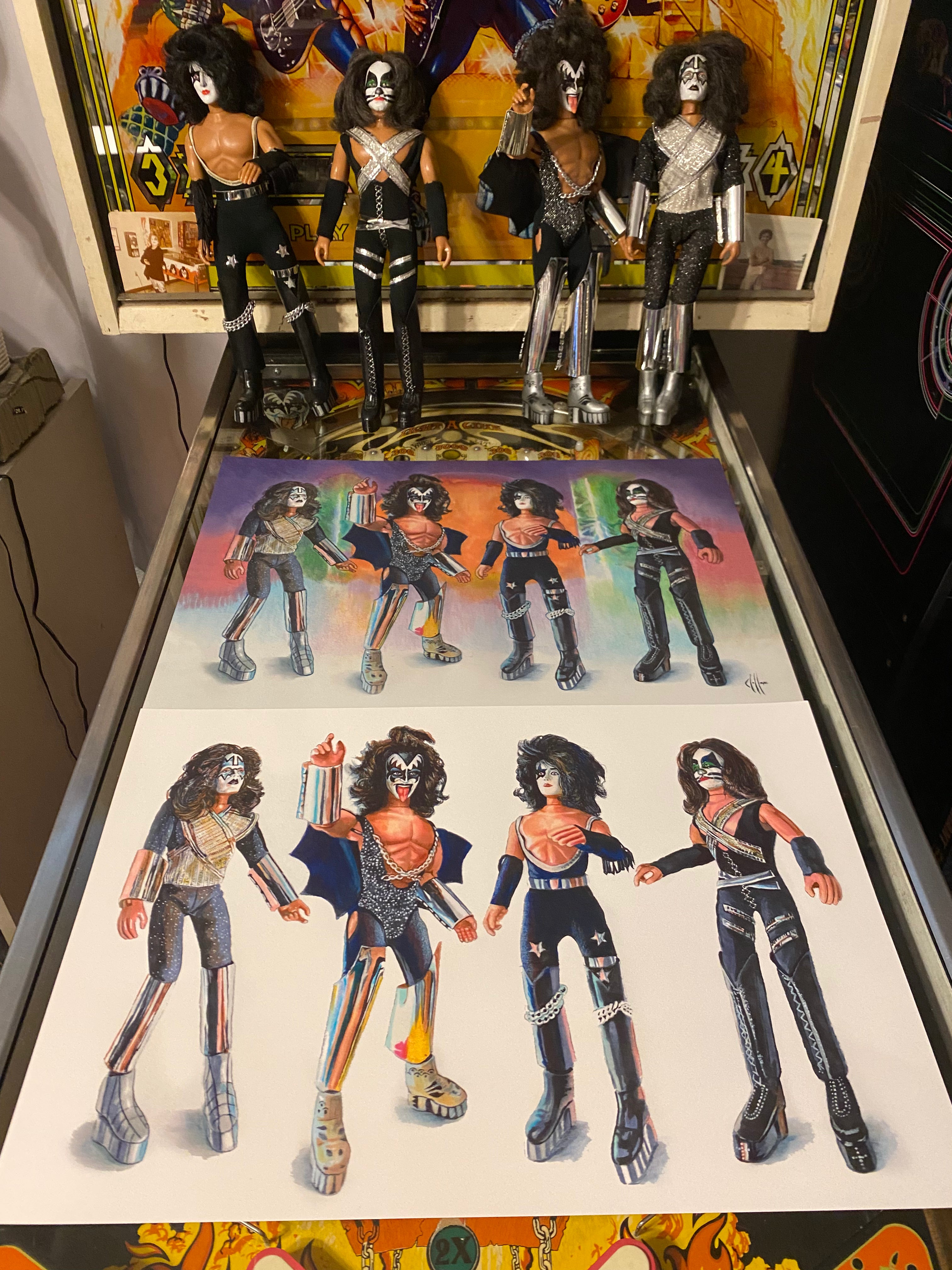 KISS Mego Wall Art