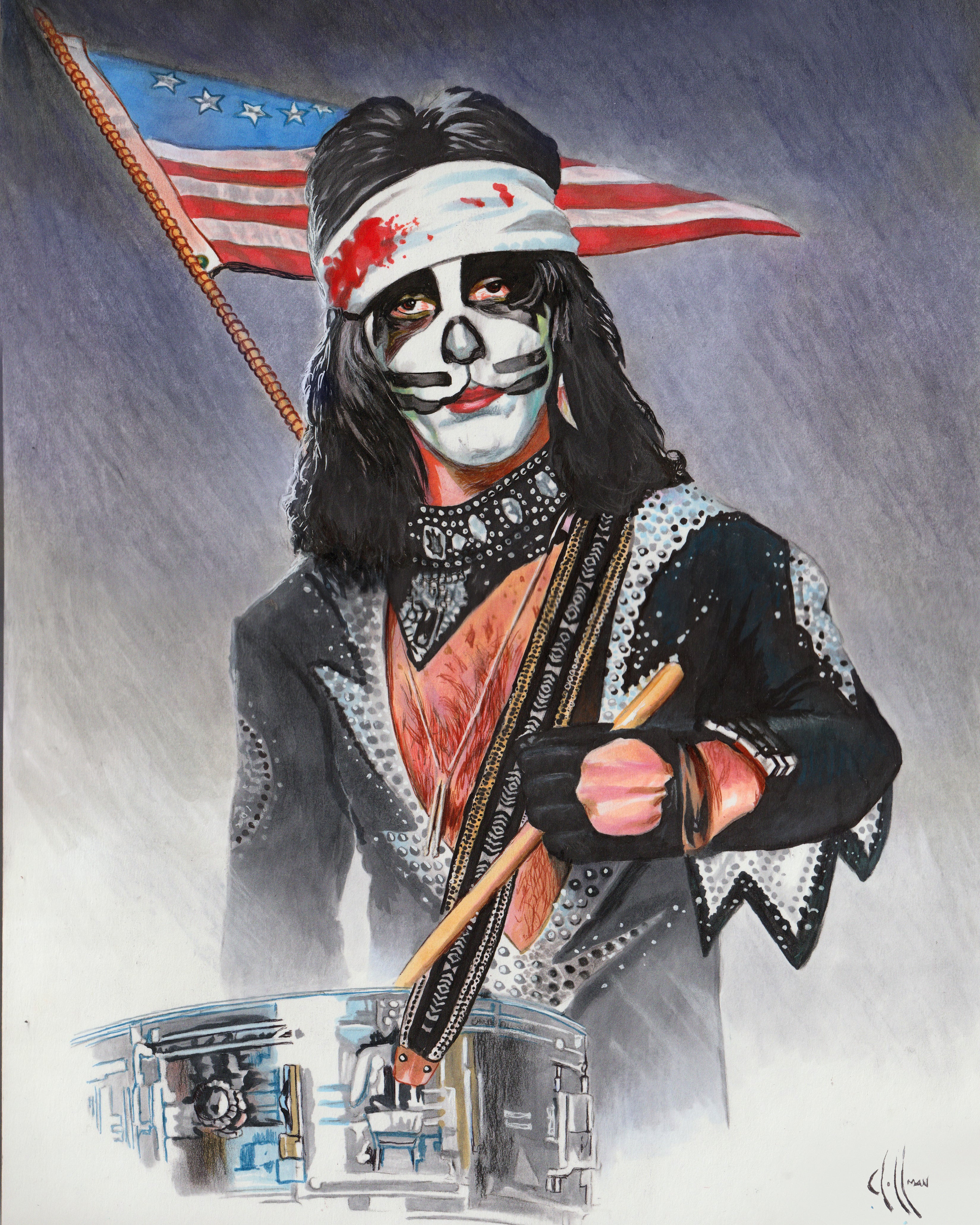 Peter Criss KISS Back Patch