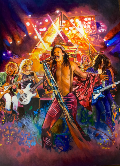 Aerosmith on Tour II Wall Art