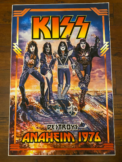 KISS over Anaheim Drawing Print