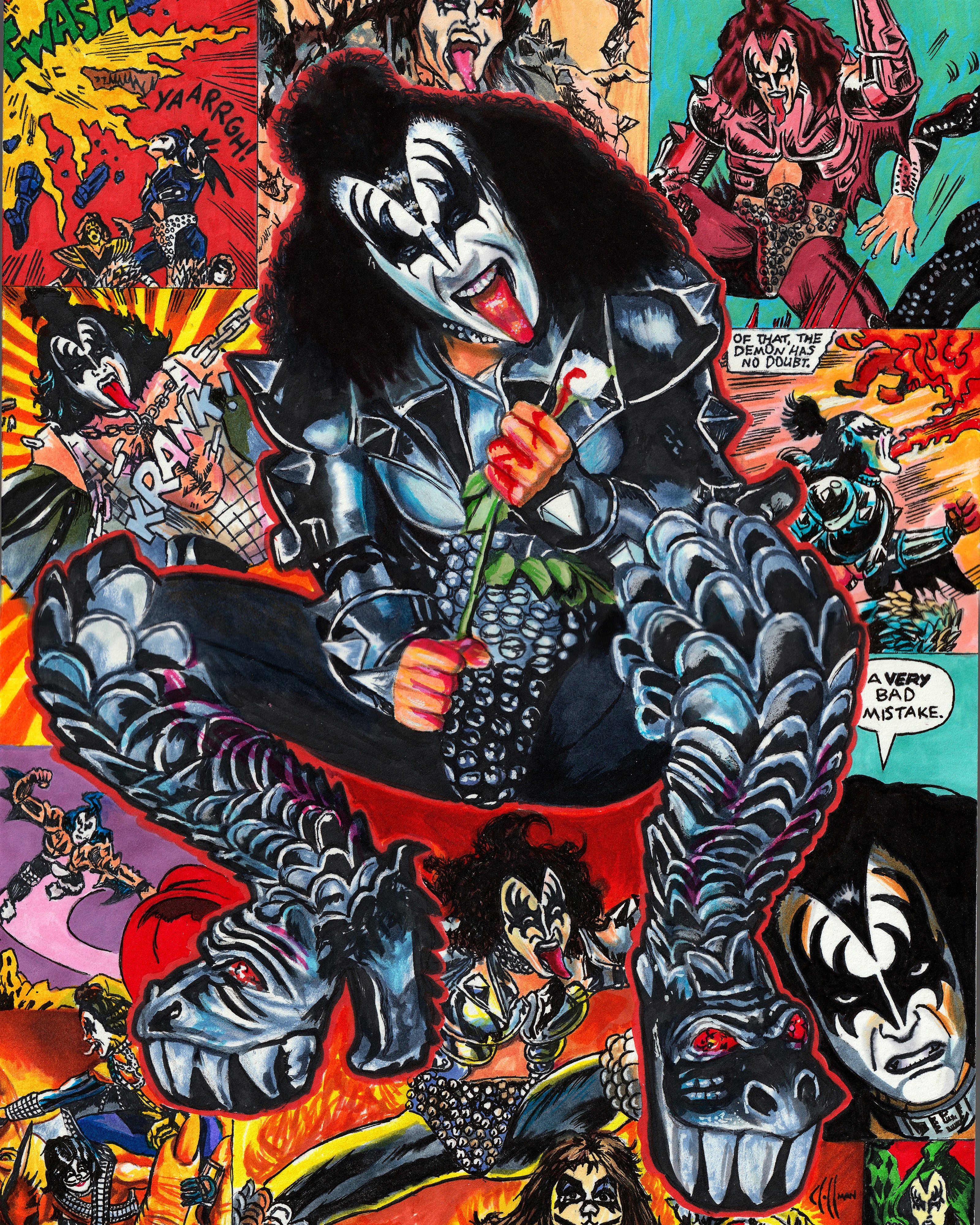 Gene Simmons comic 520 piece puzzle