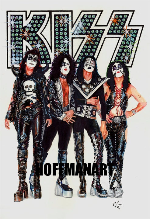 KISS Dynasty Album 1979 Drawing Prints