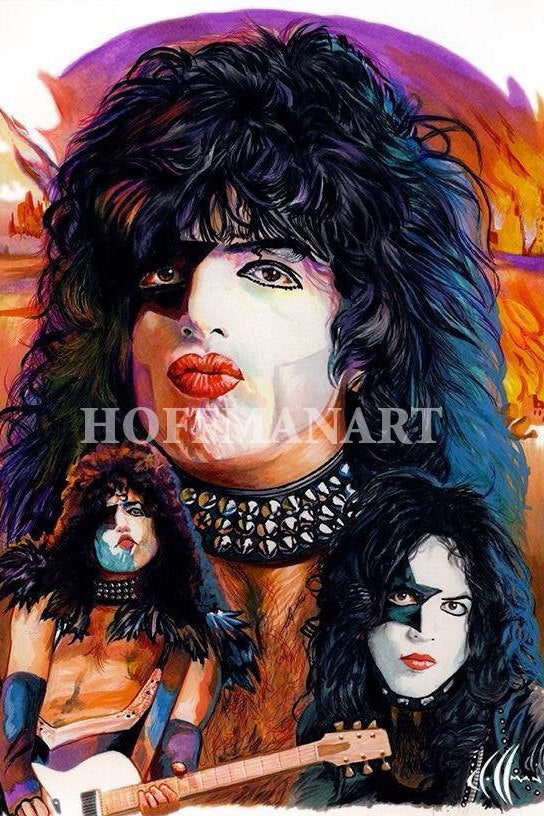 Paul Stanley KISS Collage Wall Art