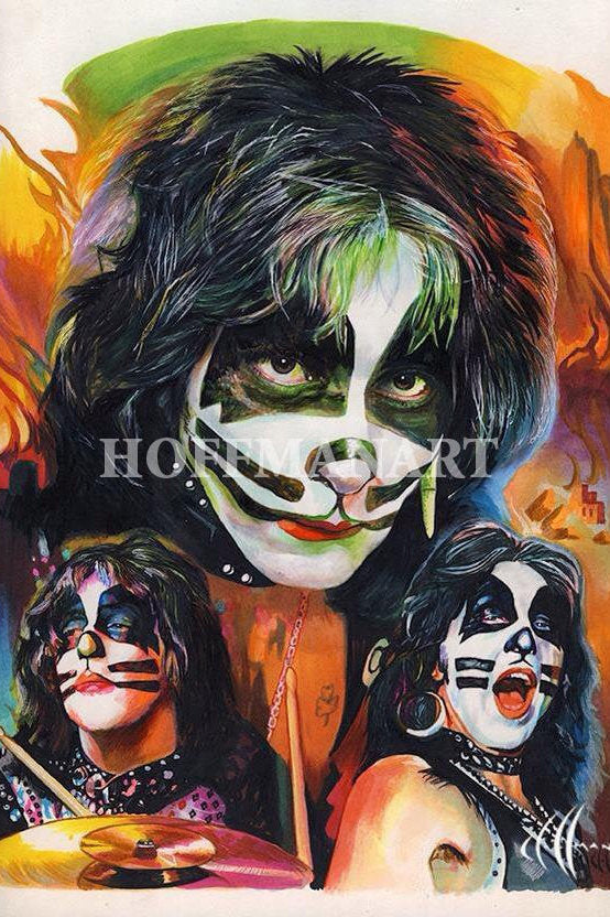 Peter Criss Kiss Limited Edition KISS Collage Wall Art
