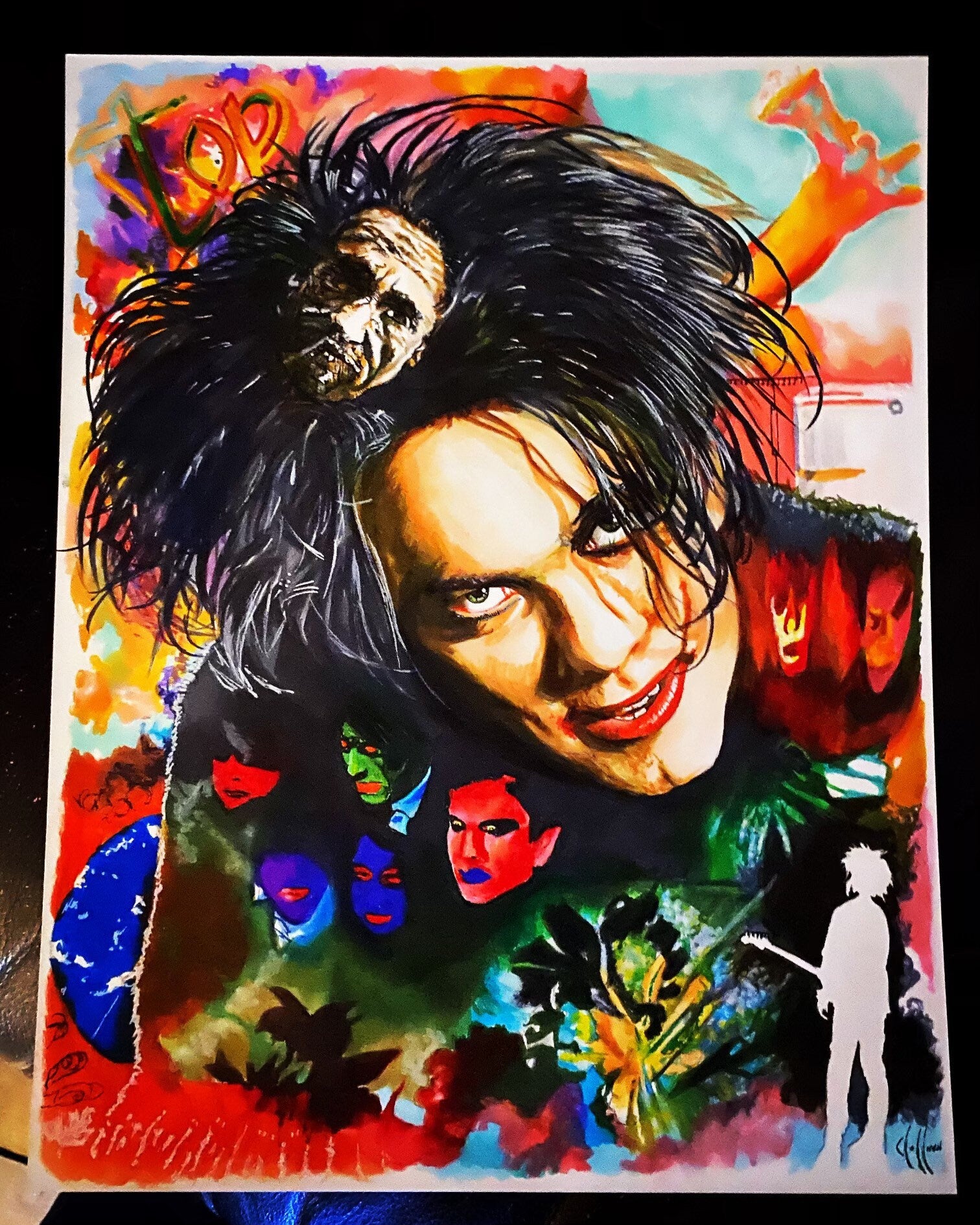 The Cure Band: Fascination Street Colorful Drawing Prints