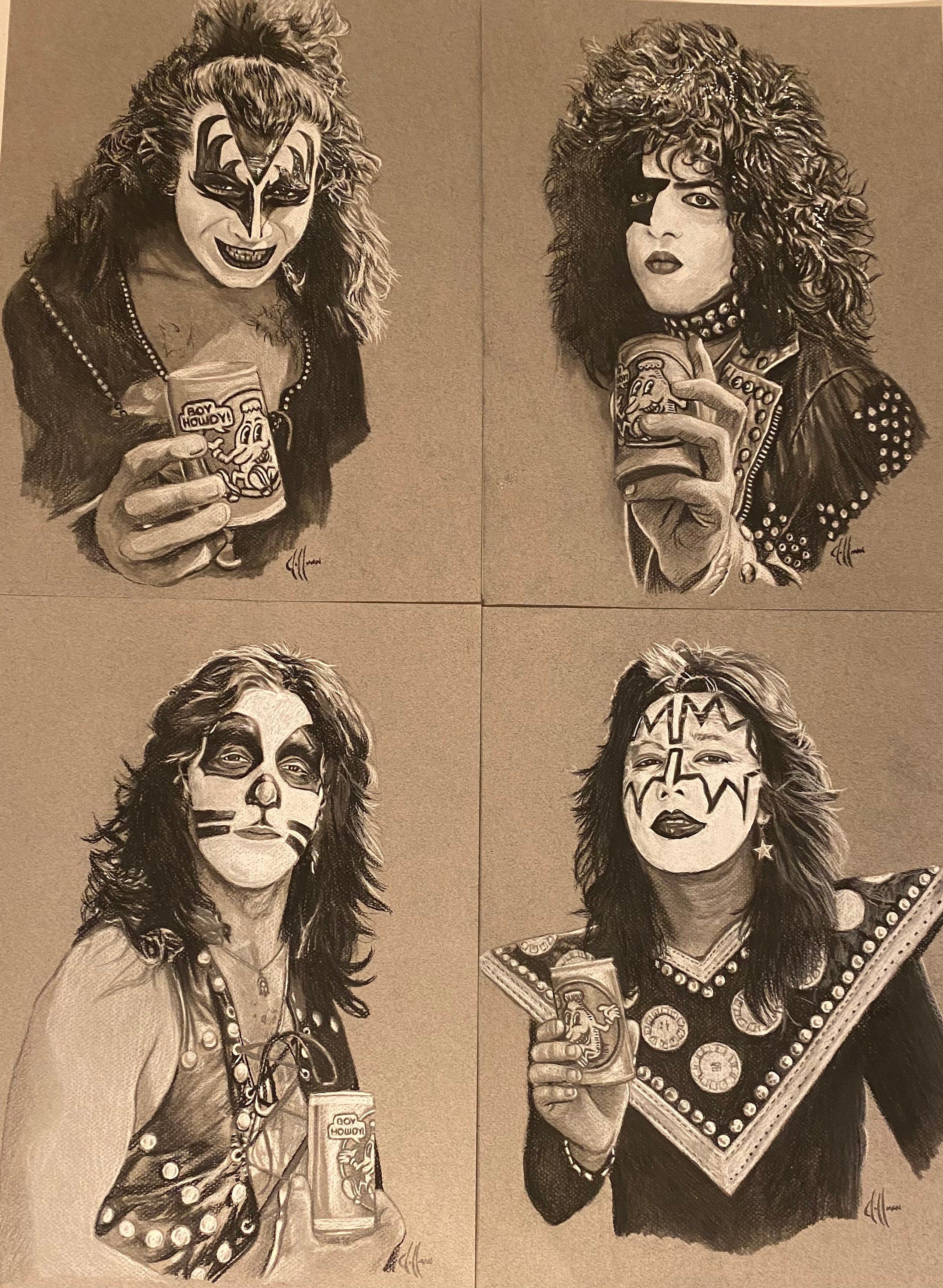 KISS Boy Howdy Charcoal Series Wall Decor