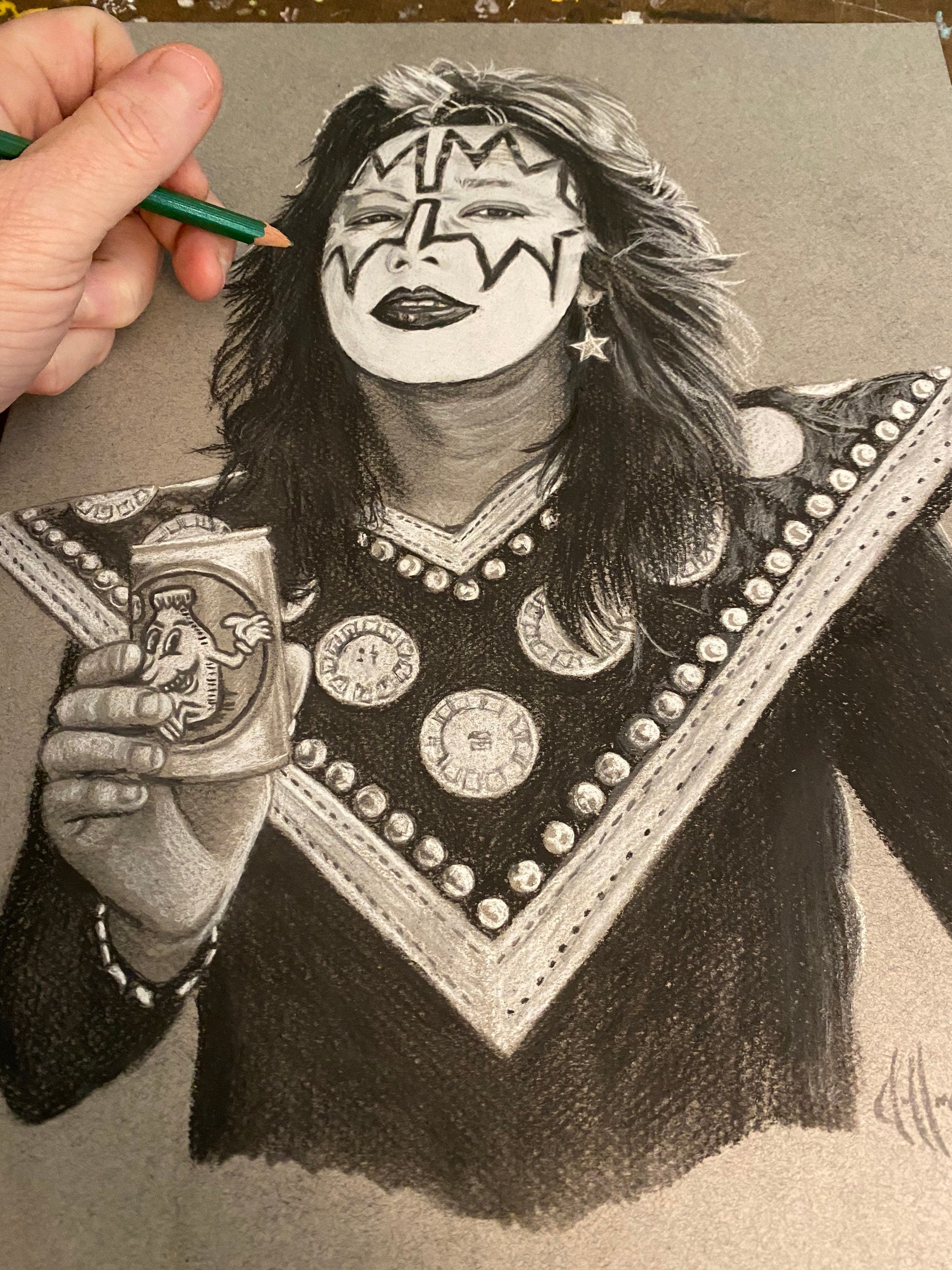 KISS Ace Frehley Boy Howdy Wall Art