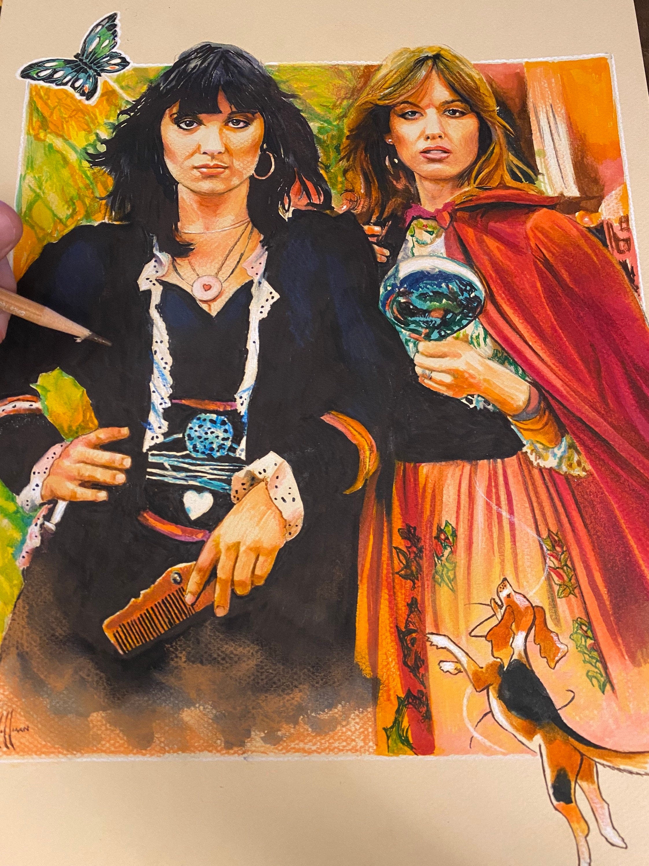 The Wilson Sisters Band Drawings