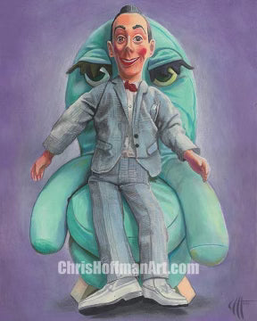 Pee Wee Herman Doll Wall Art