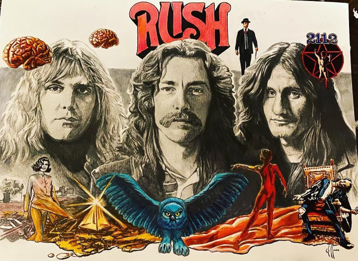 Rush The Early Years Original Wall Art