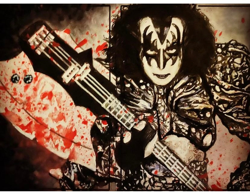 Gene Simmons Sketch Card