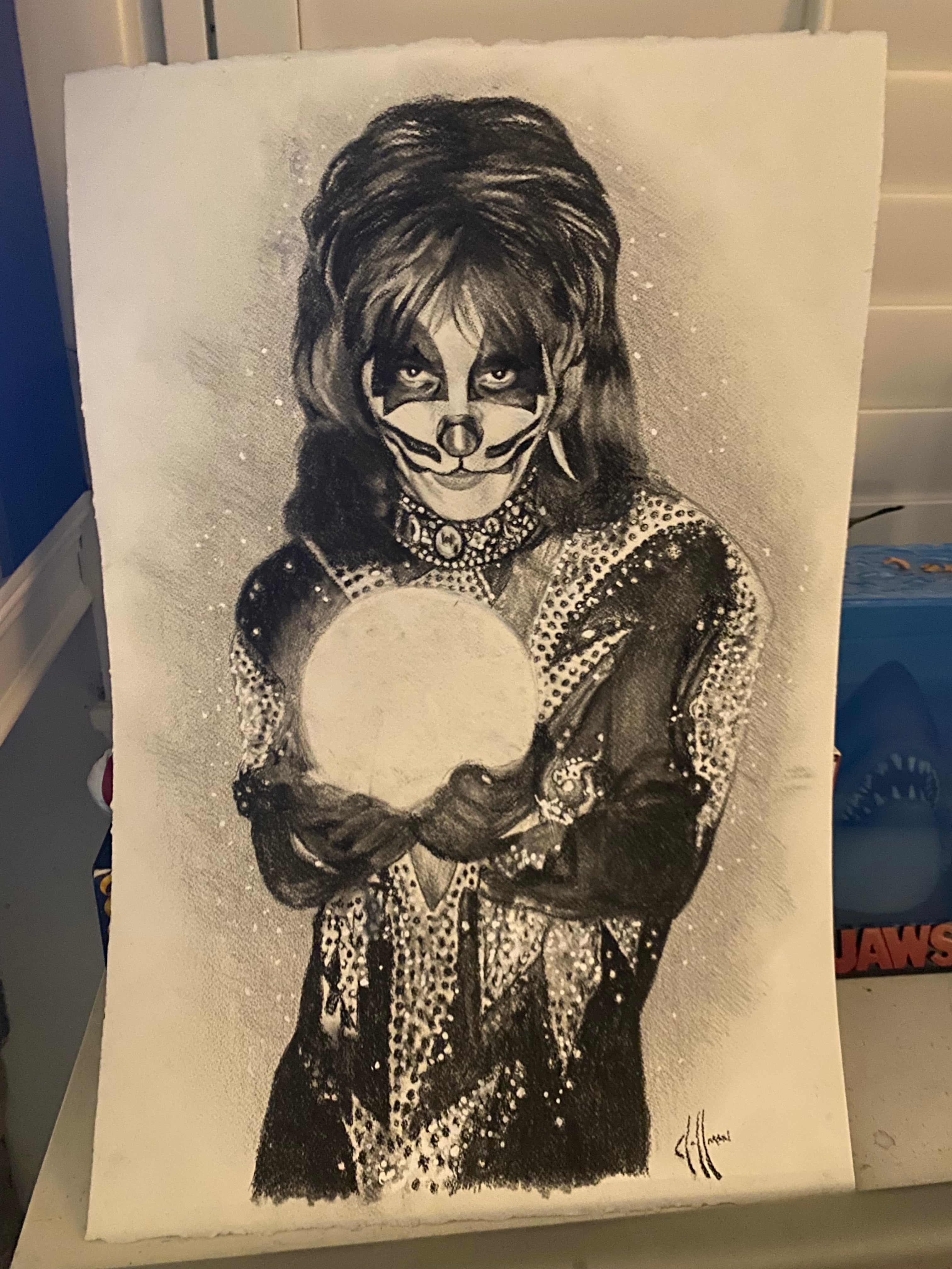 Peter Criss Glitter Session Wall Art