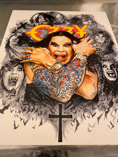 Ozzy Drawing Print