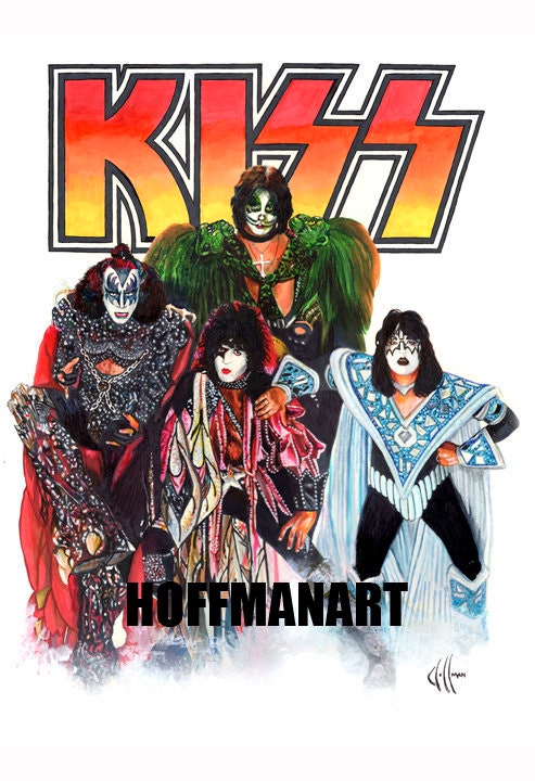 KISS Dynasty Album 1979 Drawing Prints