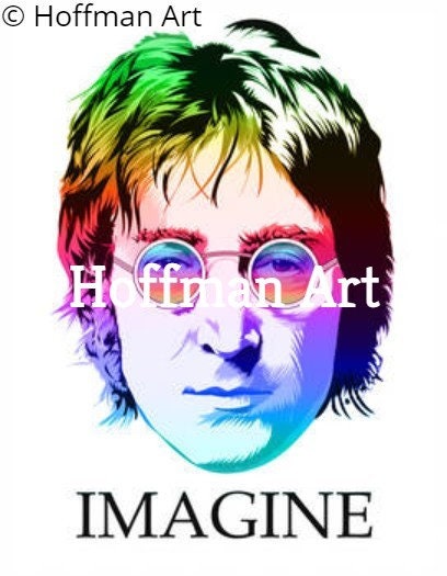 John Lennon Vector Music Artist Prints