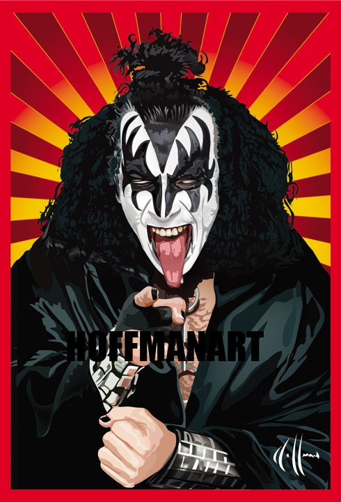 KISS Gene Simmons Wall Art