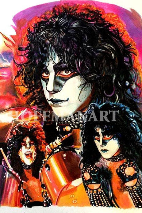 Limited Edition KISS Member Collage Art