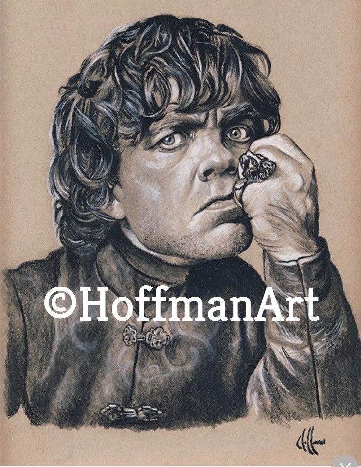Tyrion Lannister of Game of Thrones TV Shoes Drawing Sketch