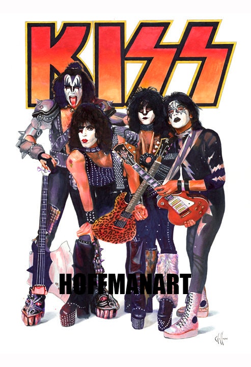 KISS Dynasty Album 1979 Drawing Prints