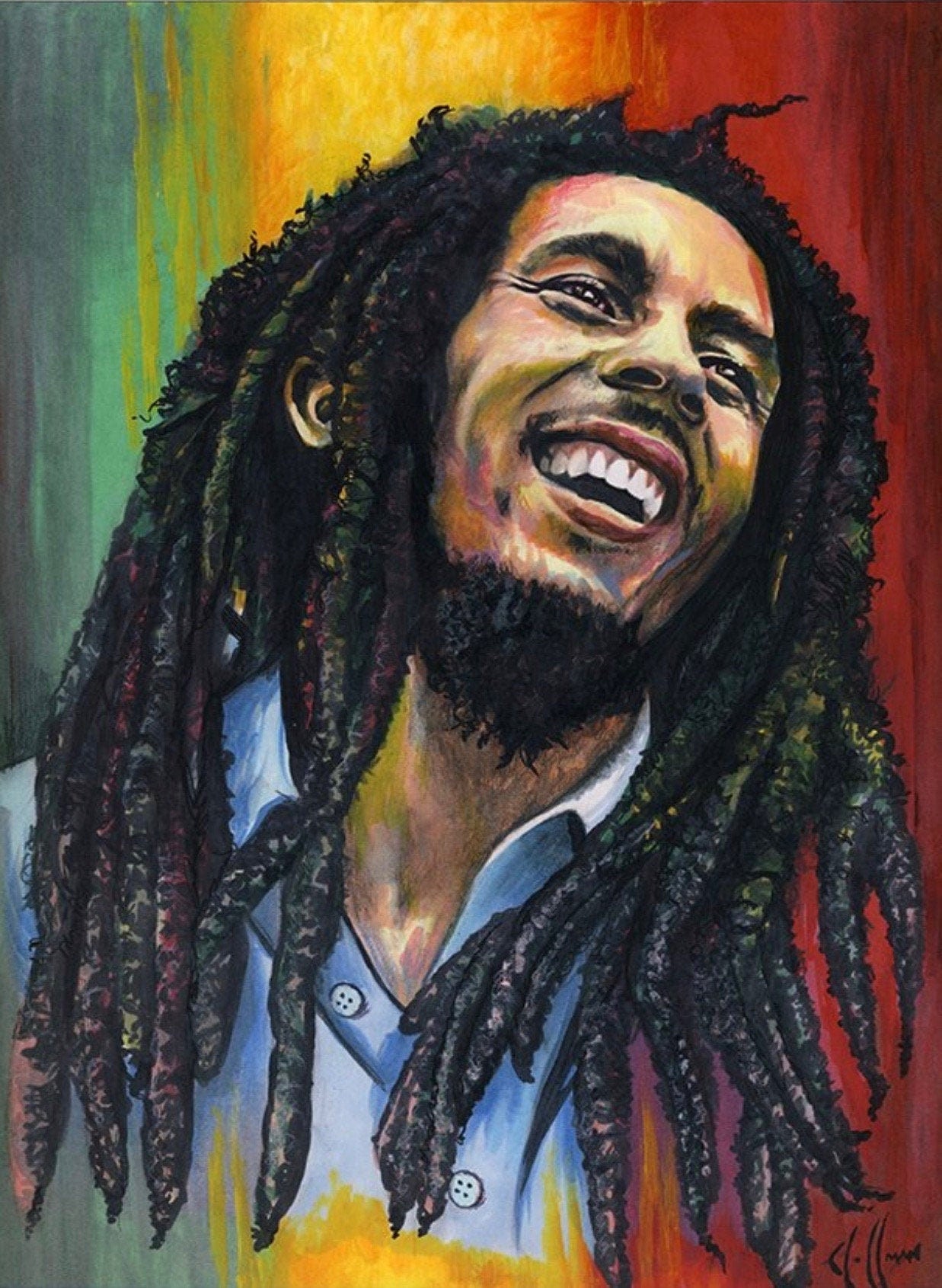 Mr. Bob Marley Digital Prints from Chris Hoffman Art