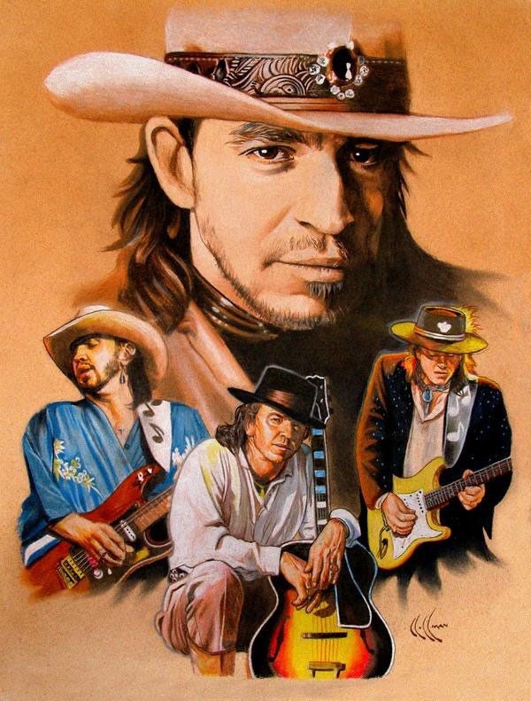 Stevie Ray Vaughn Music Artist Collages