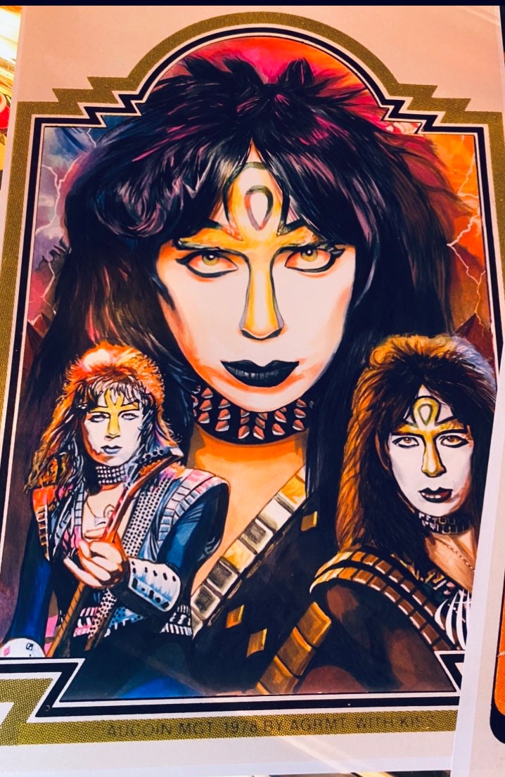 Popular Donruss of Kiss Band Collages Art Prints