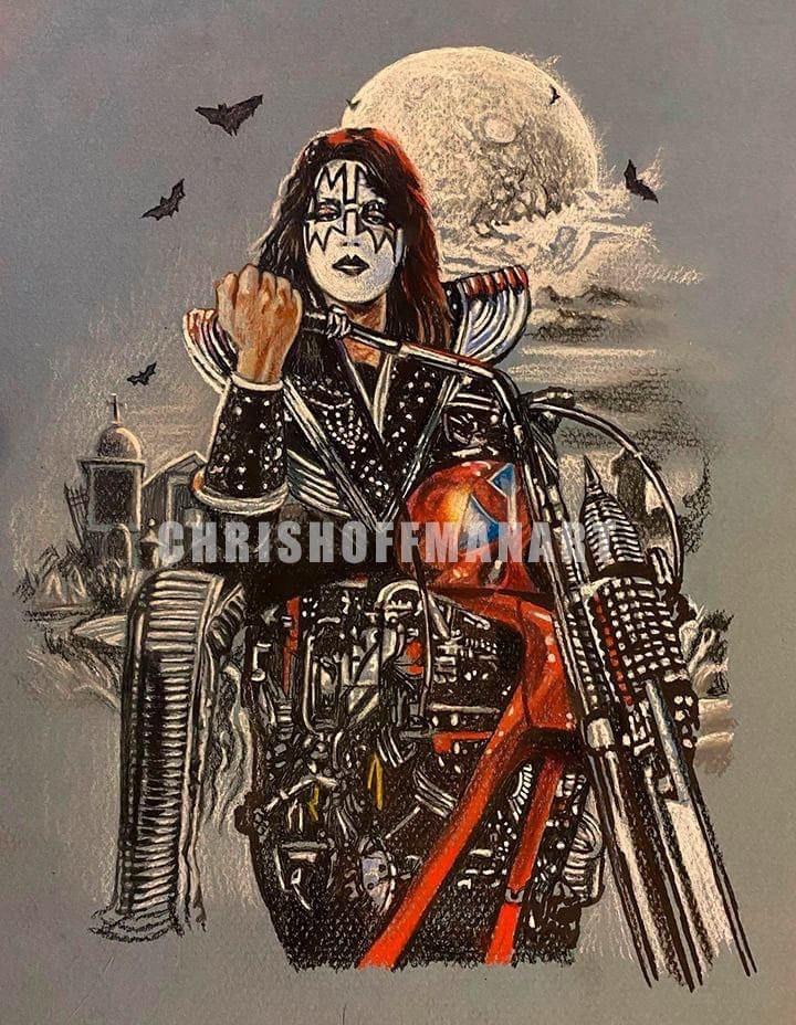 The Demon Halloween Set Drawing Prints