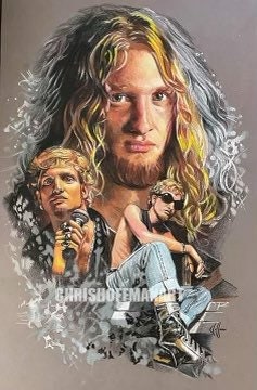 Lead Singer for Alice in Chains Layne Staley Original Drawing Artworks